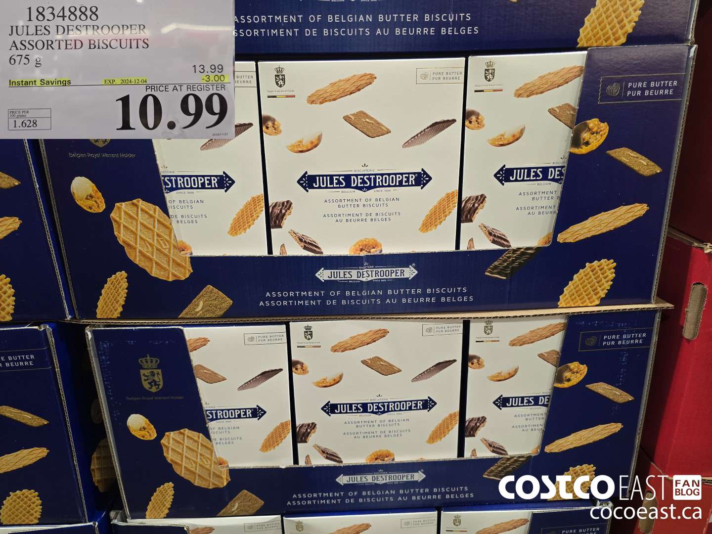 1834888 JULES DESTROOPER ASSORTED BISCUITS 675 g ($3.00 INSTANT SAVINGS EXPIRES ON 2024-12-04) $10.99