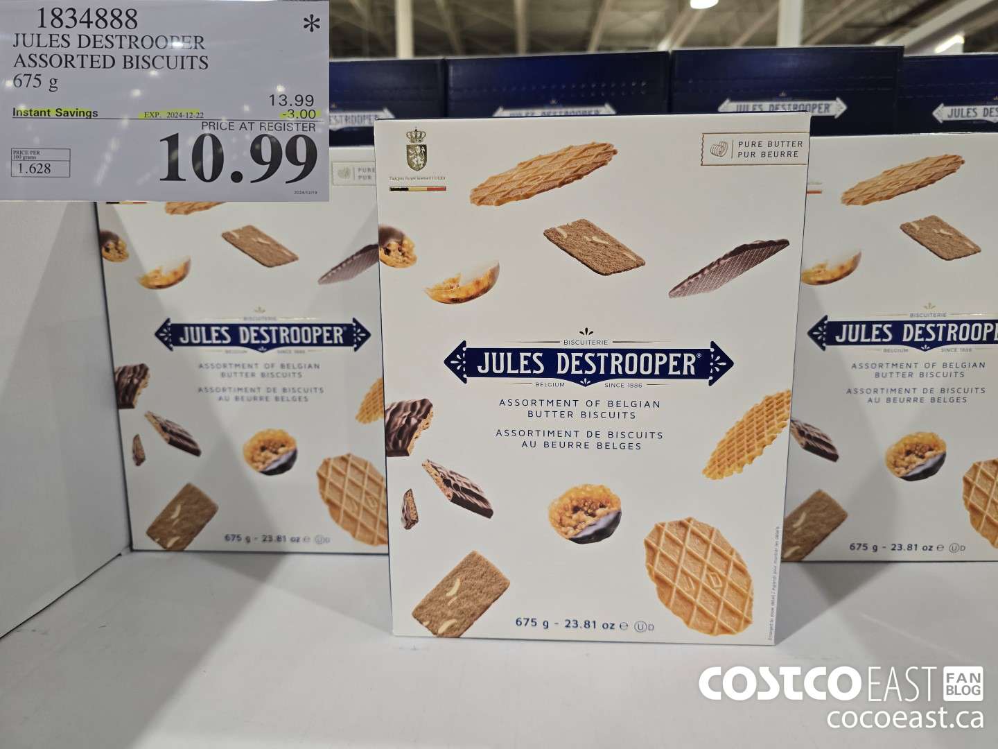 1834888 JULES DESTROOPER ASSORTED BISCUITS 675 g ($3.00 INSTANT SAVINGS EXPIRES ON 2024-12-22) $10.99