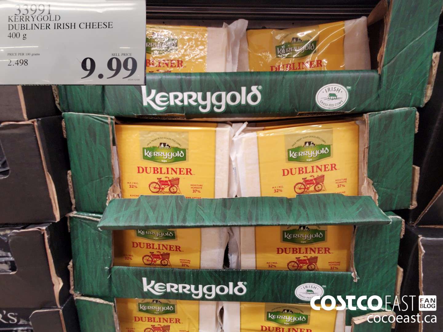 33991 KERRYGOLD DUBLINER IRISH CHEESE 400 g ($2.00 INSTANT SAVINGS EXPIRES ON 2024-12-08) $7.99