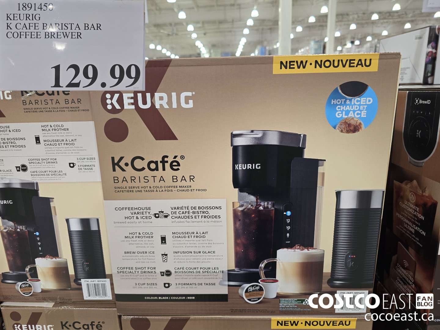 1891450 KEURIG K CAFE BARISTA BAR COFFEE BREWER $129.99