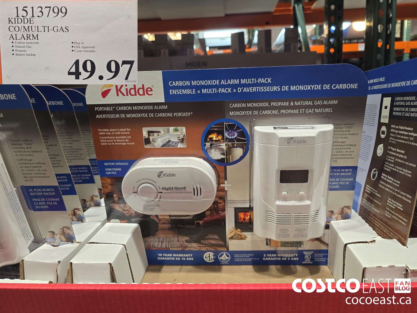 1513799 KIDDE CO/MULTI-GAS ALARM $49.97