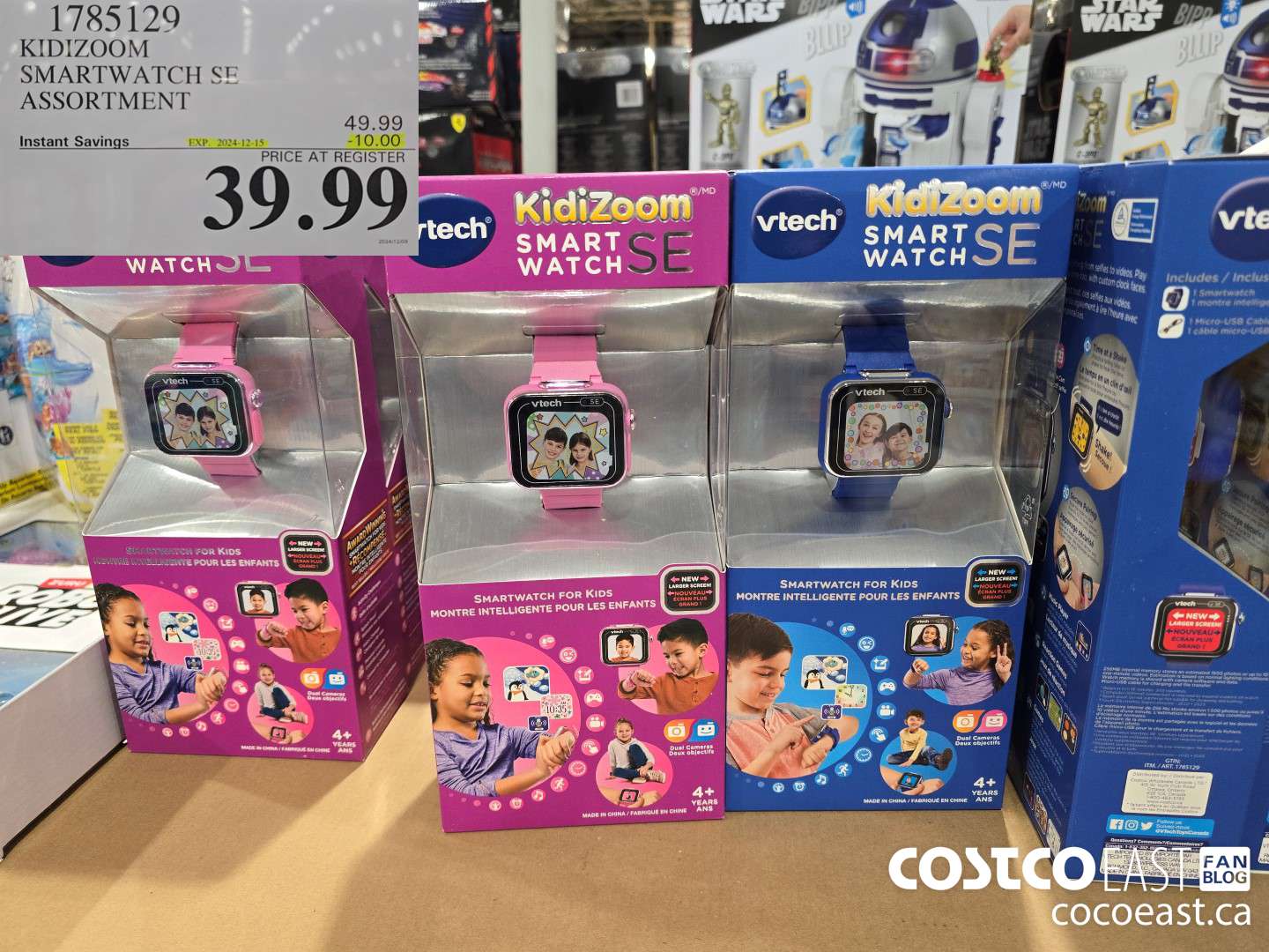 1785129 KIDIZOOM SMARTWATCH SE ASSORTMENT ($10.00 INSTANT SAVINGS EXPIRES ON 2024-12-15) $39.99