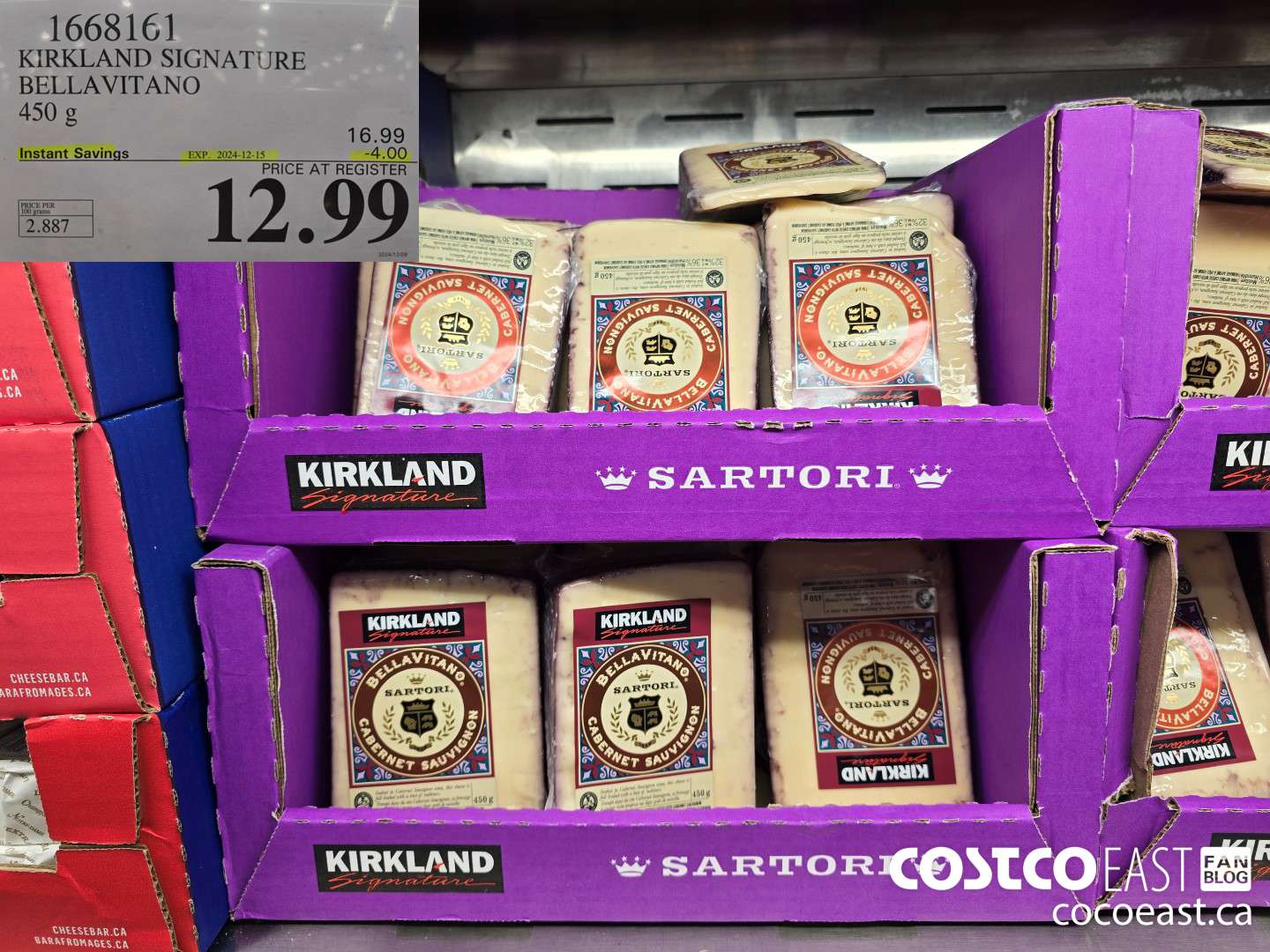 1668161 KIRKLAND SIGNATURE BELLAVITANO 450 g ($4.00 INSTANT SAVINGS EXPIRES ON 2024-12-15) $12.99