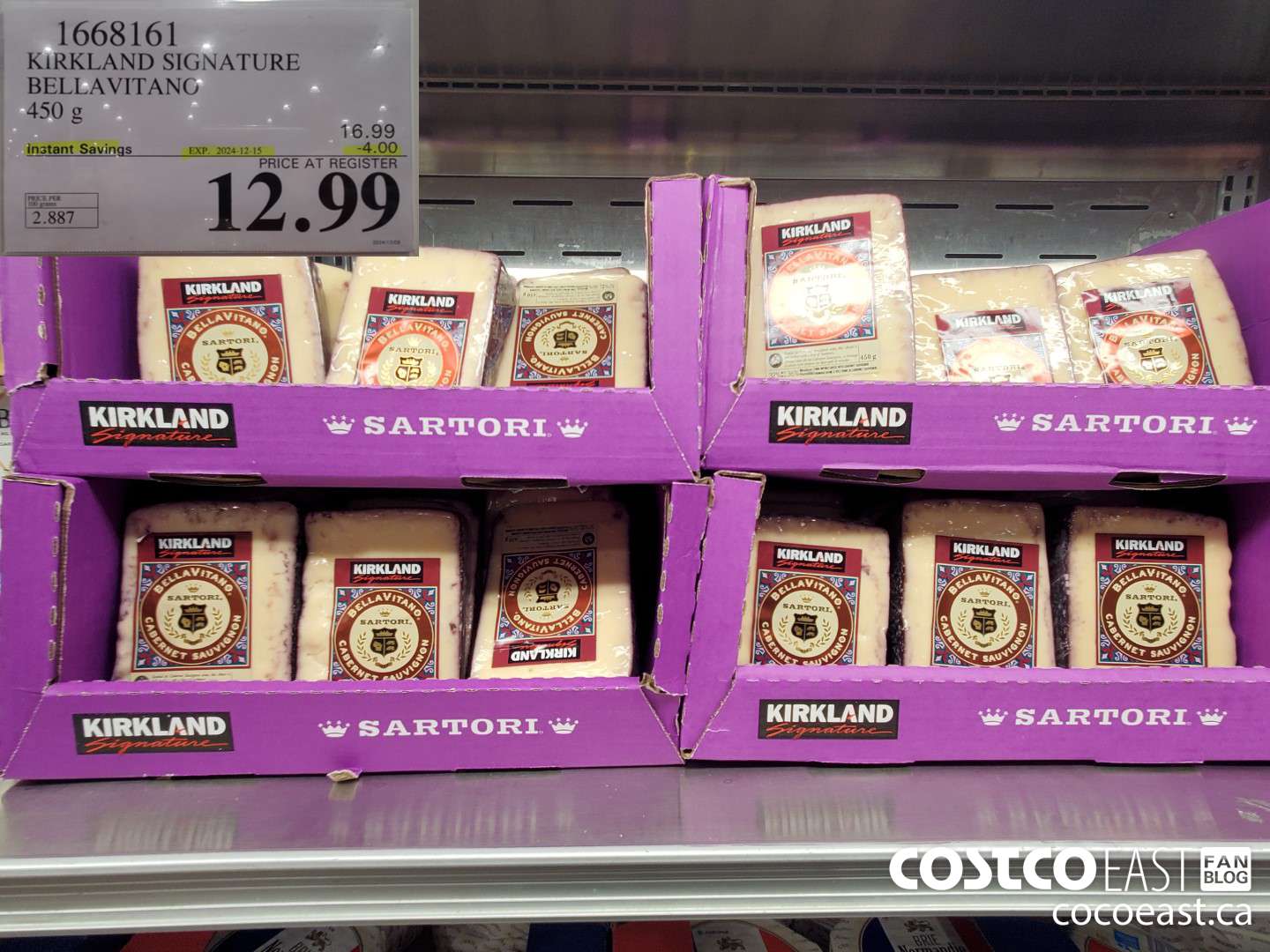 1668161 KIRKLAND SIGNATURE BELLAVITANO 450 g ($4.00 INSTANT SAVINGS EXPIRES ON 2024-12-15) $12.99