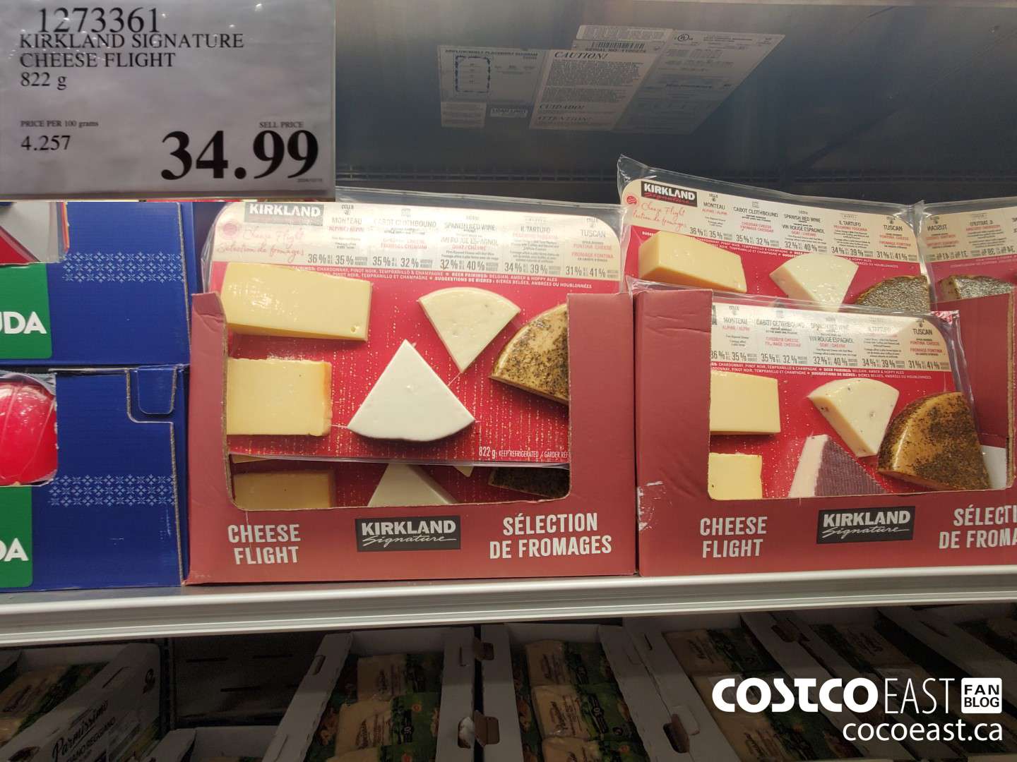 1273361 KIRKLAND SIGNATURE CHEESE FLIGHT 822 g $34.99