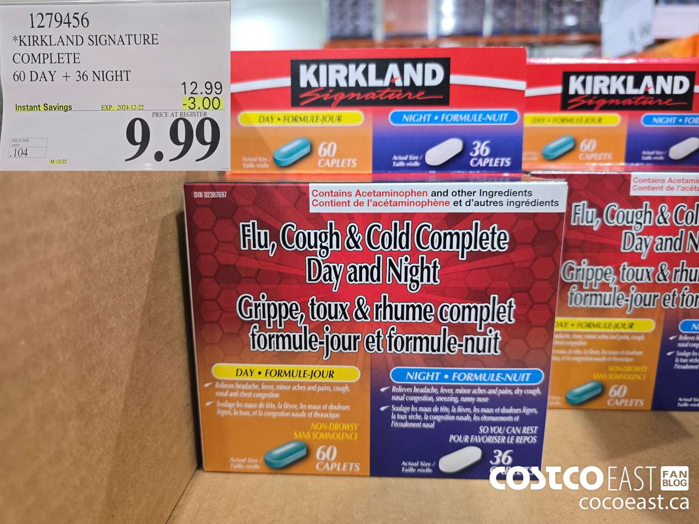 1279456 KIRKLAND SIGNATURE COMPLETE 60 DAY + 36 NIGHT ($3.00 INSTANT SAVINGS EXPIRES ON 2024-12-22) $9.99