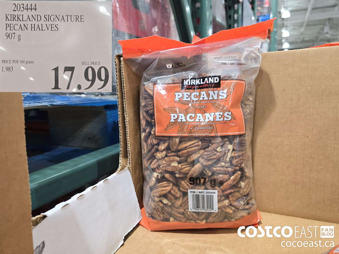 203444 KIRKLAND SIGNATURE PECAN HALVES 907 G $17.99