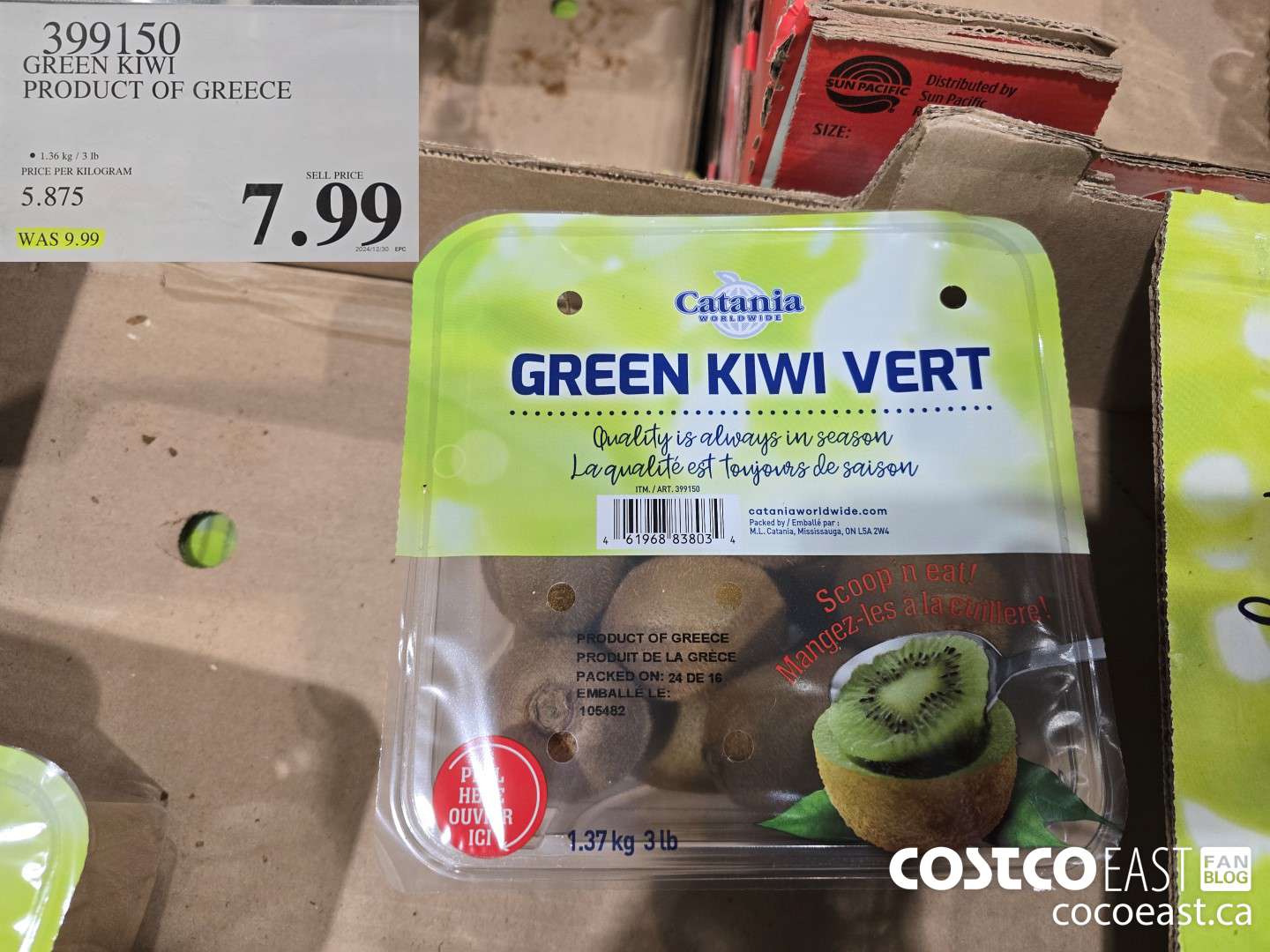 399150 KIWI PRODUCT OF GREECE $7.99