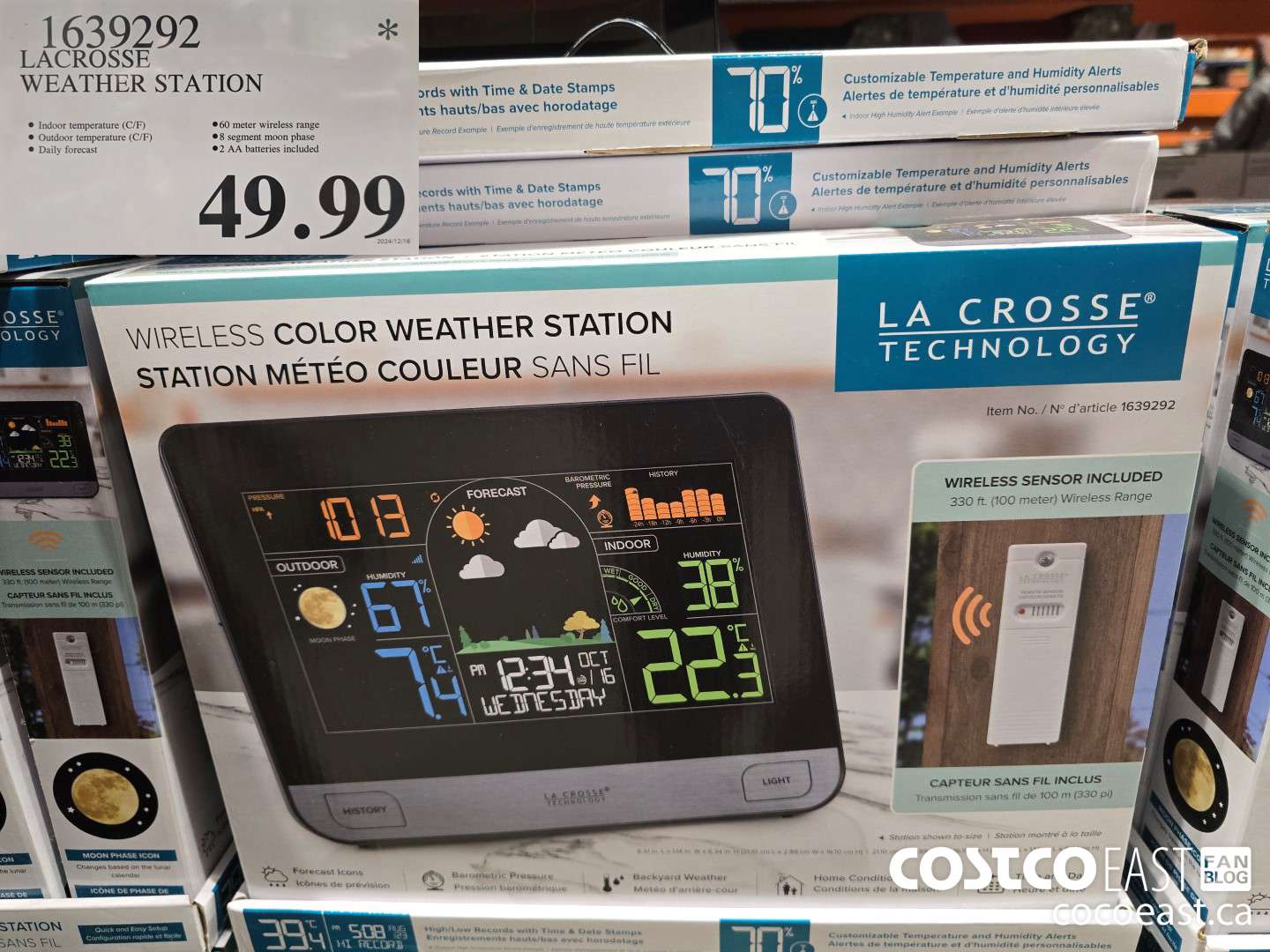 1639292 LACROSSE WEATHER STATION $49.99