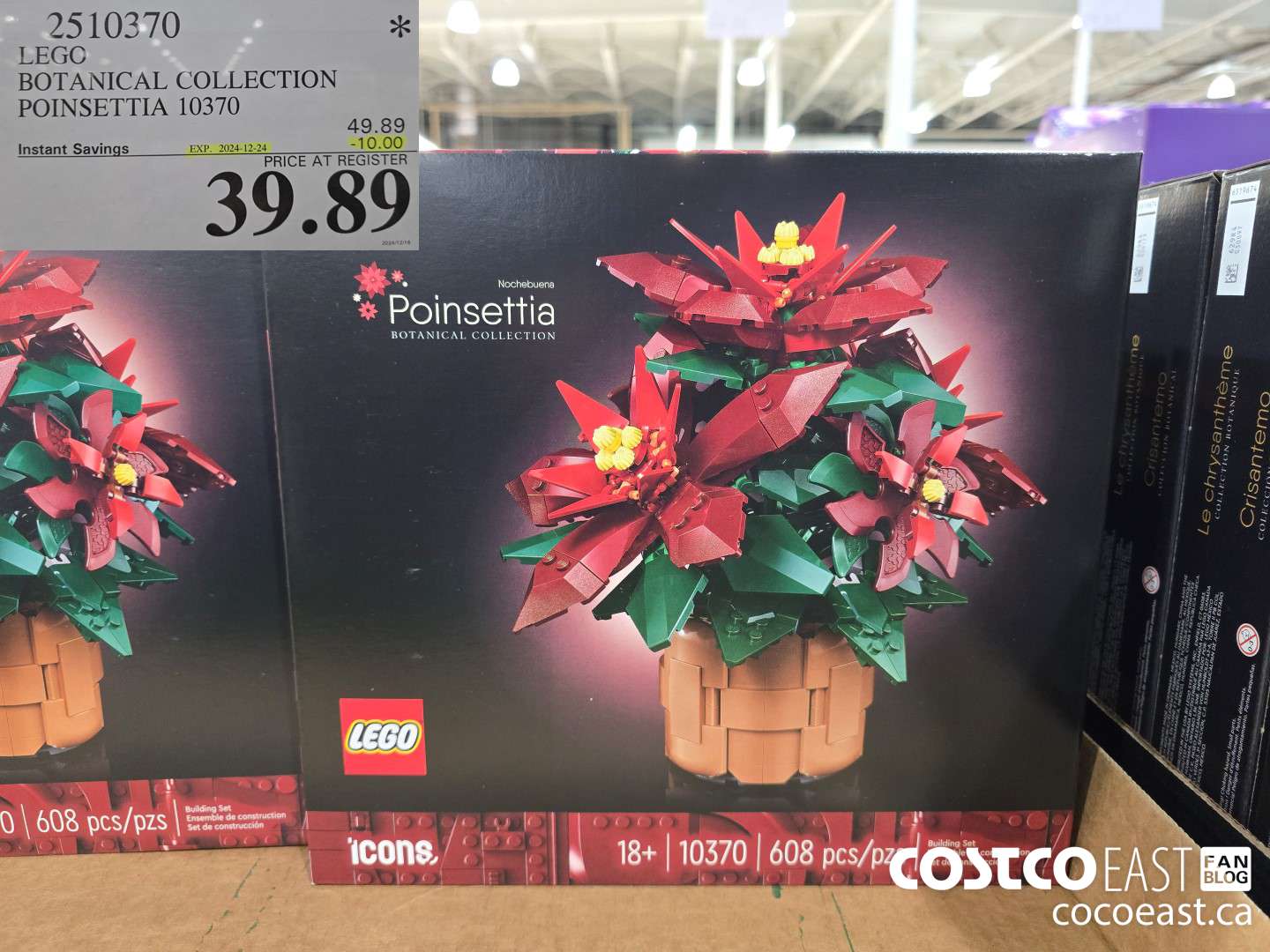 2510370 LEGO ICONS BOTANICAL COLLECTION POINSETTIA 10370 ($10.00 INSTANT SAVINGS EXPIRES ON 2024-12-24) $39.89