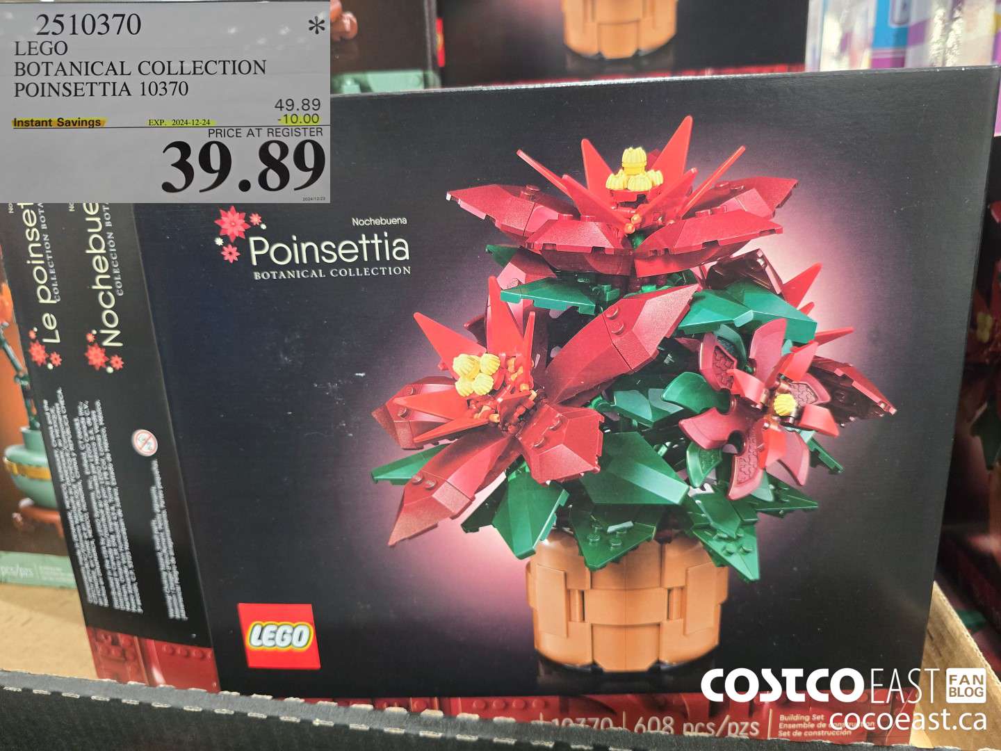 2510370 LEGO ICONS BOTANICAL COLLECTION POINSETTIA 10370 ($10.00 INSTANT SAVINGS EXPIRES ON 2024-12-24) $39.89