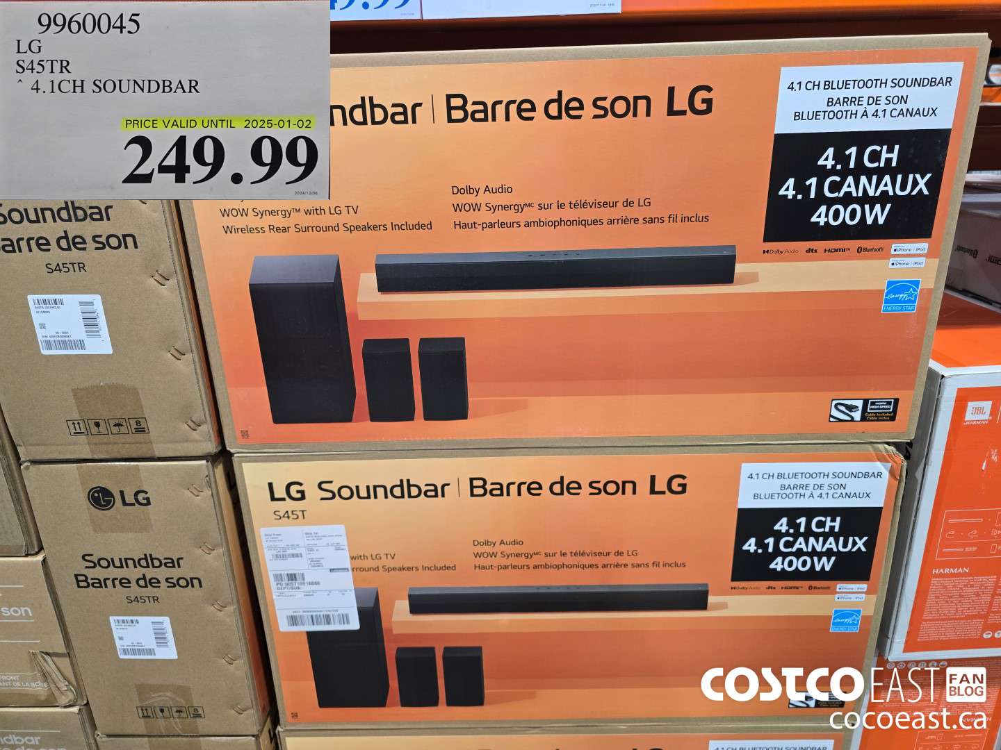 9960045 LG S45TR 4.1CH SOUNDBAR $249.99