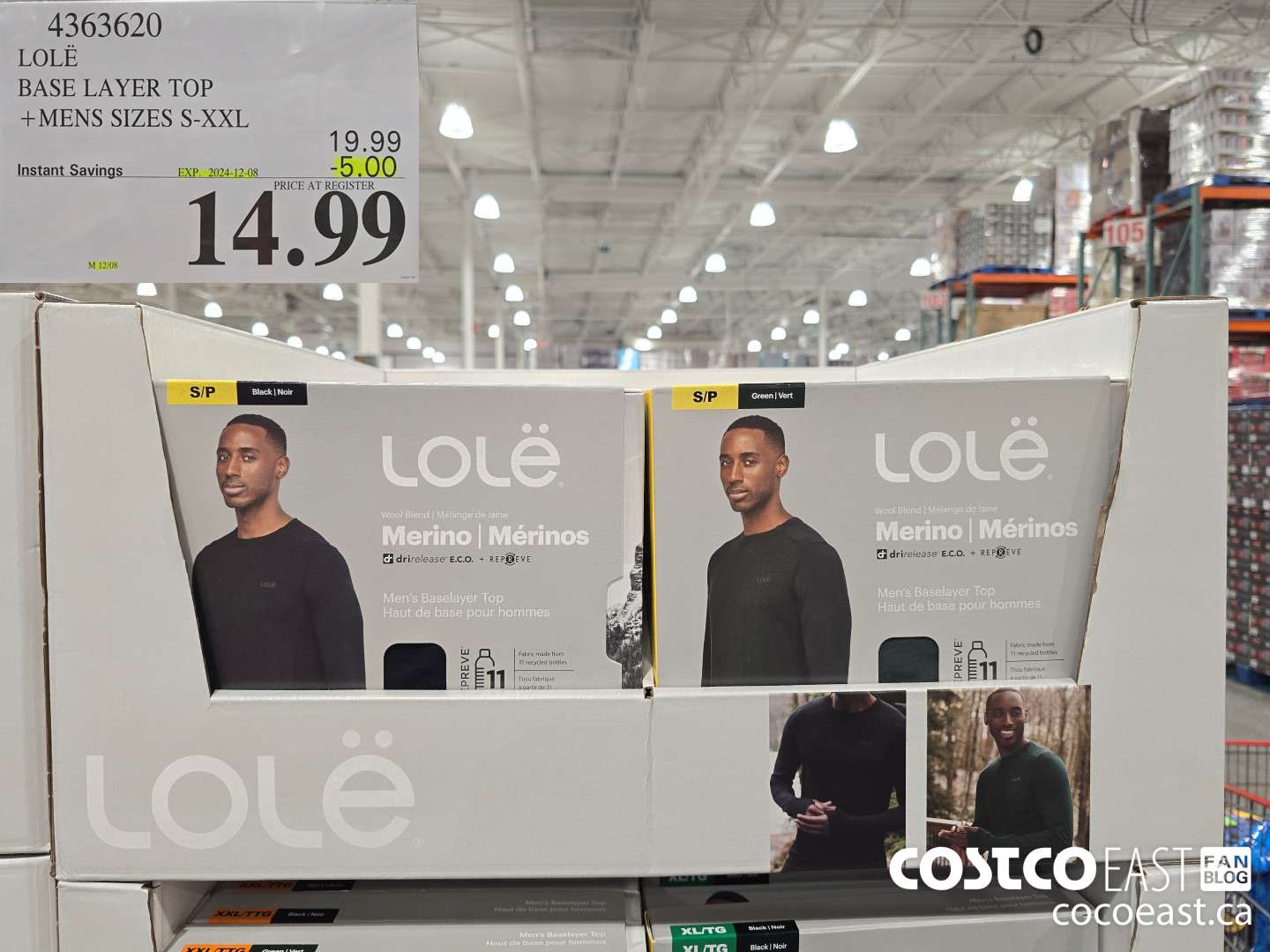 4363620 LOLE BASE LAYER TOP +MENS SIZES S-XXL ($5.00 INSTANT SAVINGS EXPIRES ON 2024-12-08) $14.99