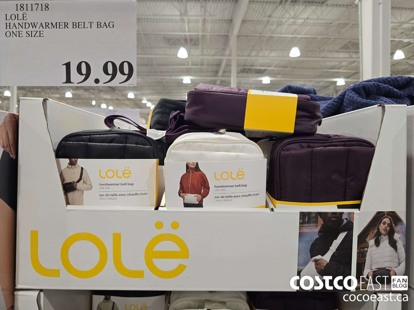 1811718 LOLE HANDWARMER BELT BAG ONE SIZE $19.99