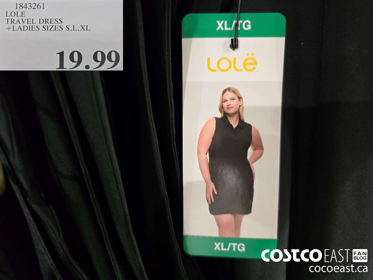 1843261 LOLE TRAVEL DRESS + LADIES SIZES S,L,XL $19.99