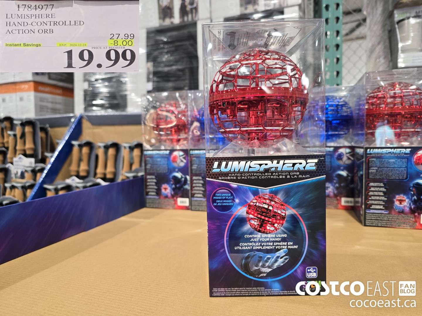 1784977 LUMISPHERE HAND-CONTROLLED ACTION ORB ($8.00 INSTANT SAVINGS EXPIRES ON 2024-12-24) $19.99