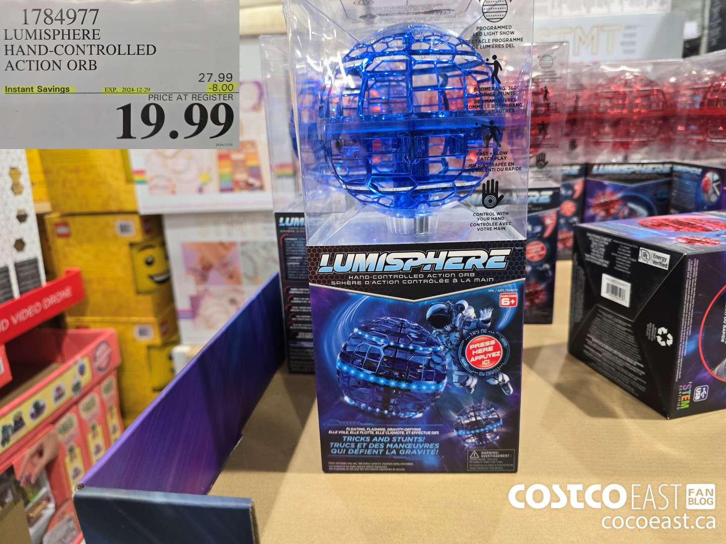 1784977 LUMISPHERE HAND-CONTROLLED ACTION ORB ($8.00 INSTANT SAVINGS EXPIRES ON 2024-12-29) $19.99