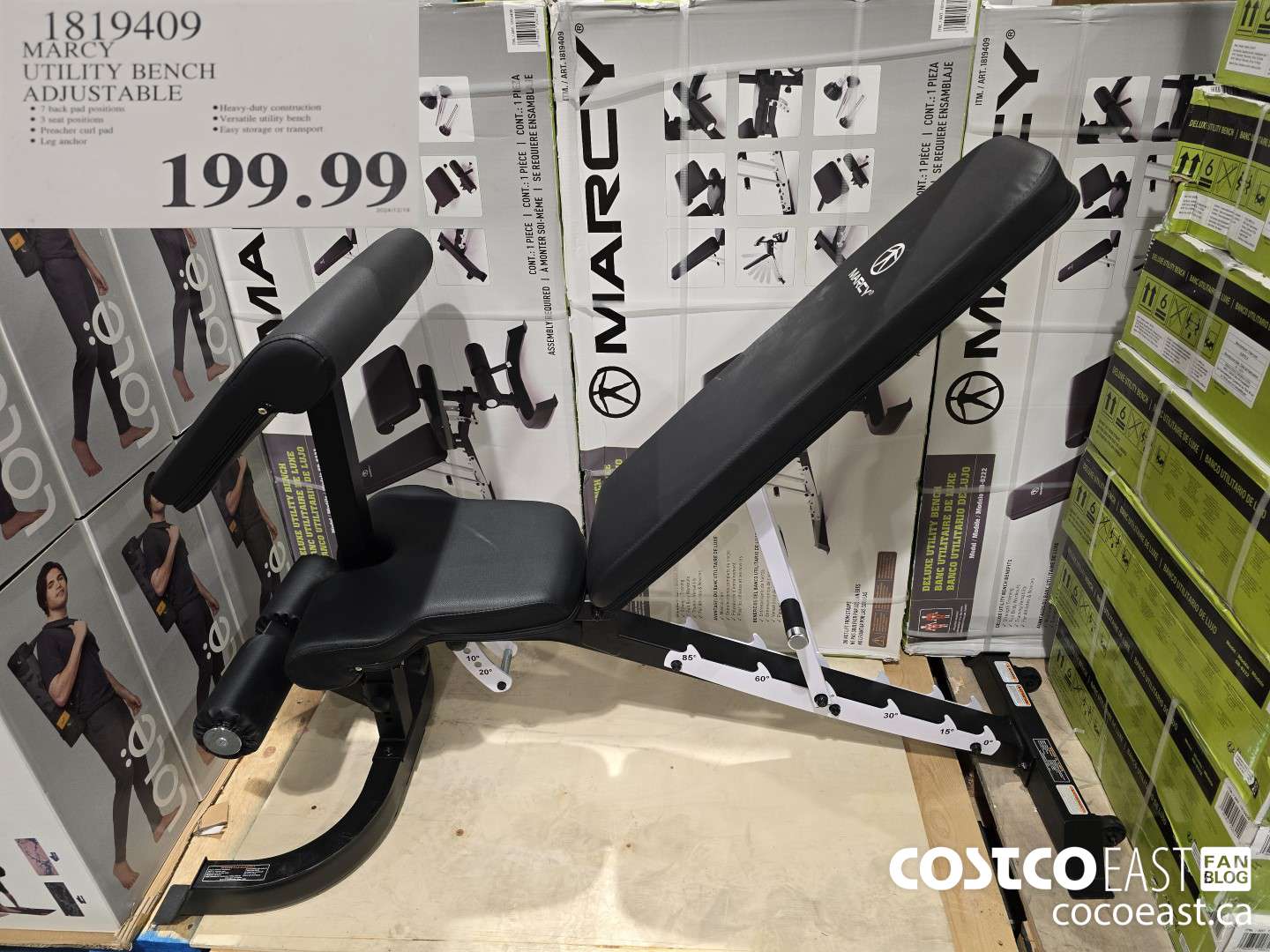 1819409 MARCY UTILITY BENCH ADJUSTABLE $199.99