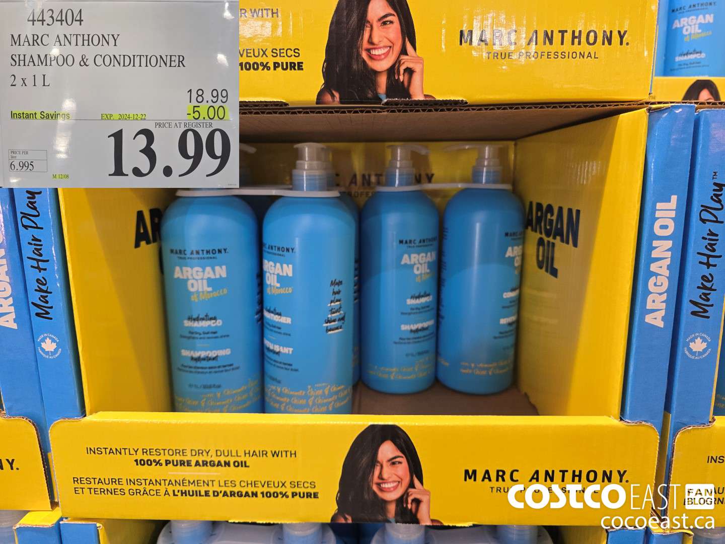 443404 MARC ANTHONY SHAMPOO & CONDITIONER 2 X 1L ($5.00 INSTANT SAVINGS EXPIRES ON 2024-12-22) $13.99