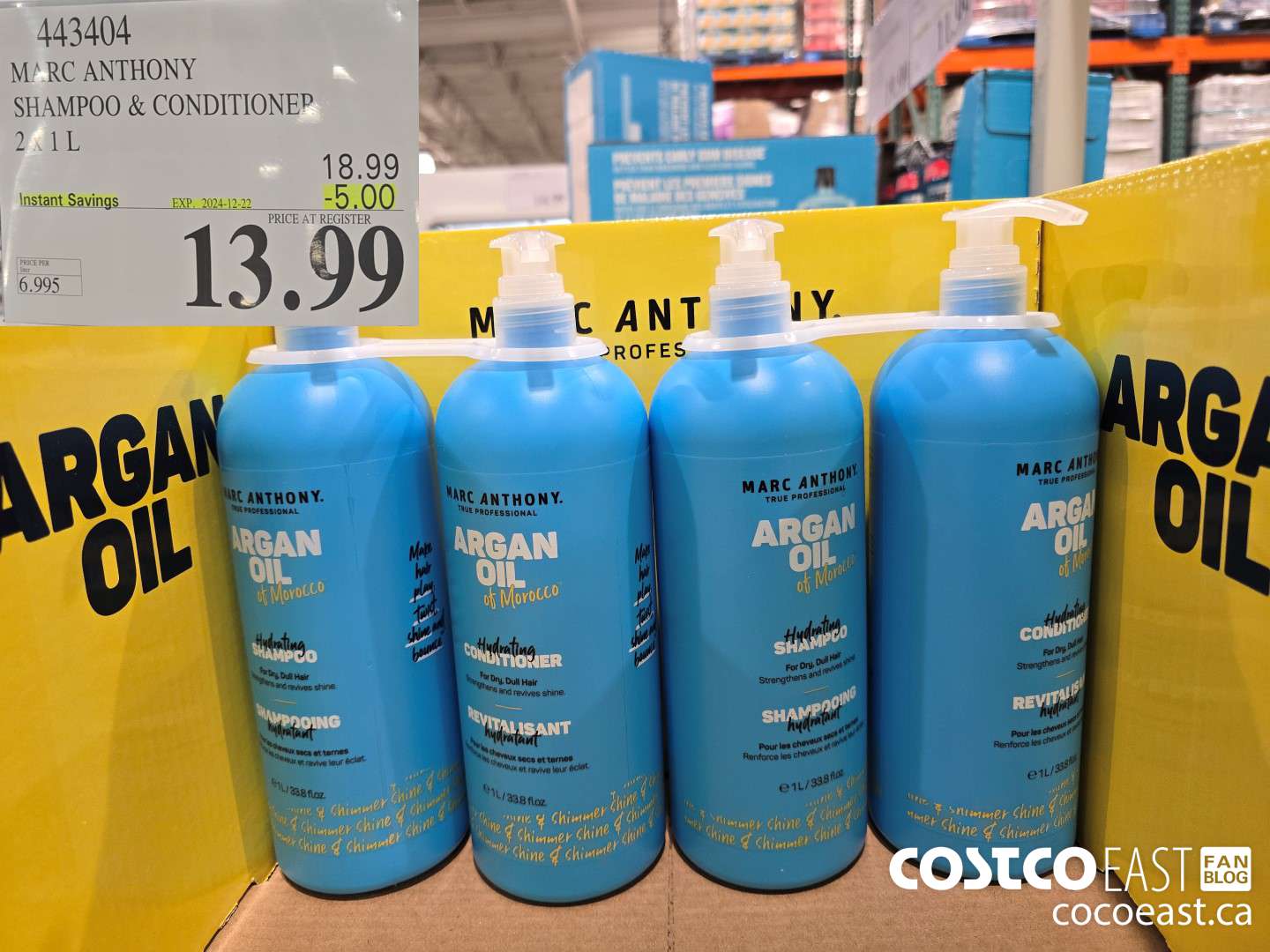 443404 MARC ANTHONY SHAMPOO & CONDITIONER 2 X 1L ($5.00 INSTANT SAVINGS EXPIRES ON 2024-12-22) $13.99