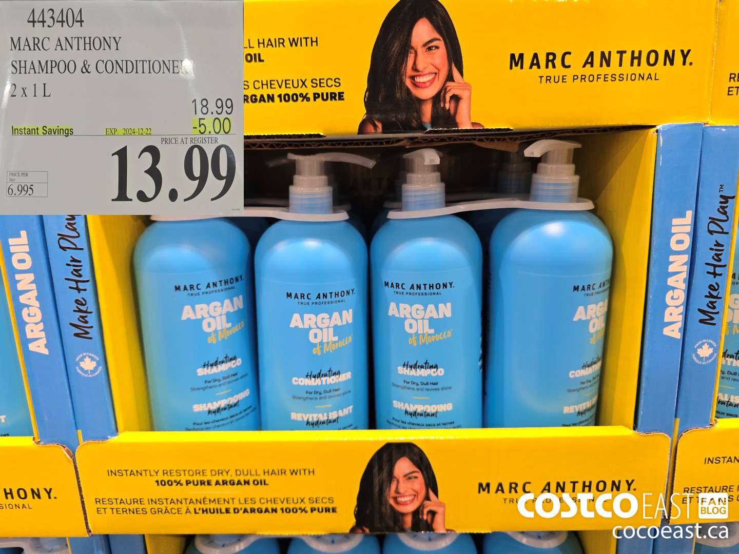 443404 MARC ANTHONY SHAMPOO & CONDITIONER 2 X 1L ($5.00 INSTANT SAVINGS EXPIRES ON 2024-12-22) $13.99