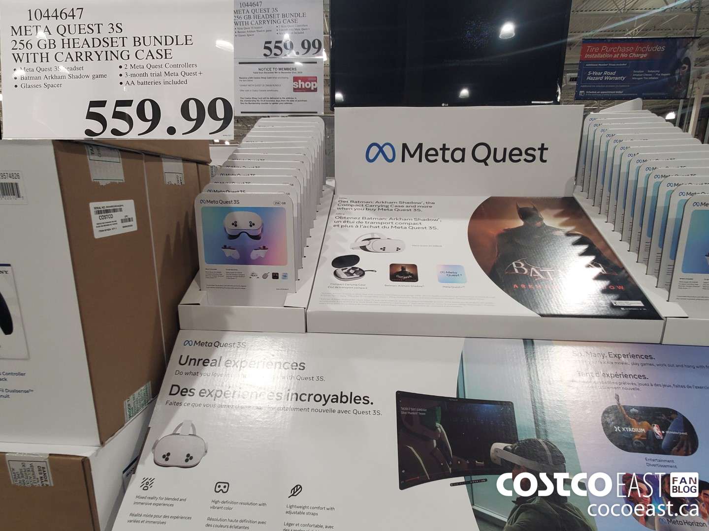 1044647 META QUEST 3S 256GB HEADSET BUNDLE WITH CARRYING CASE $559.99