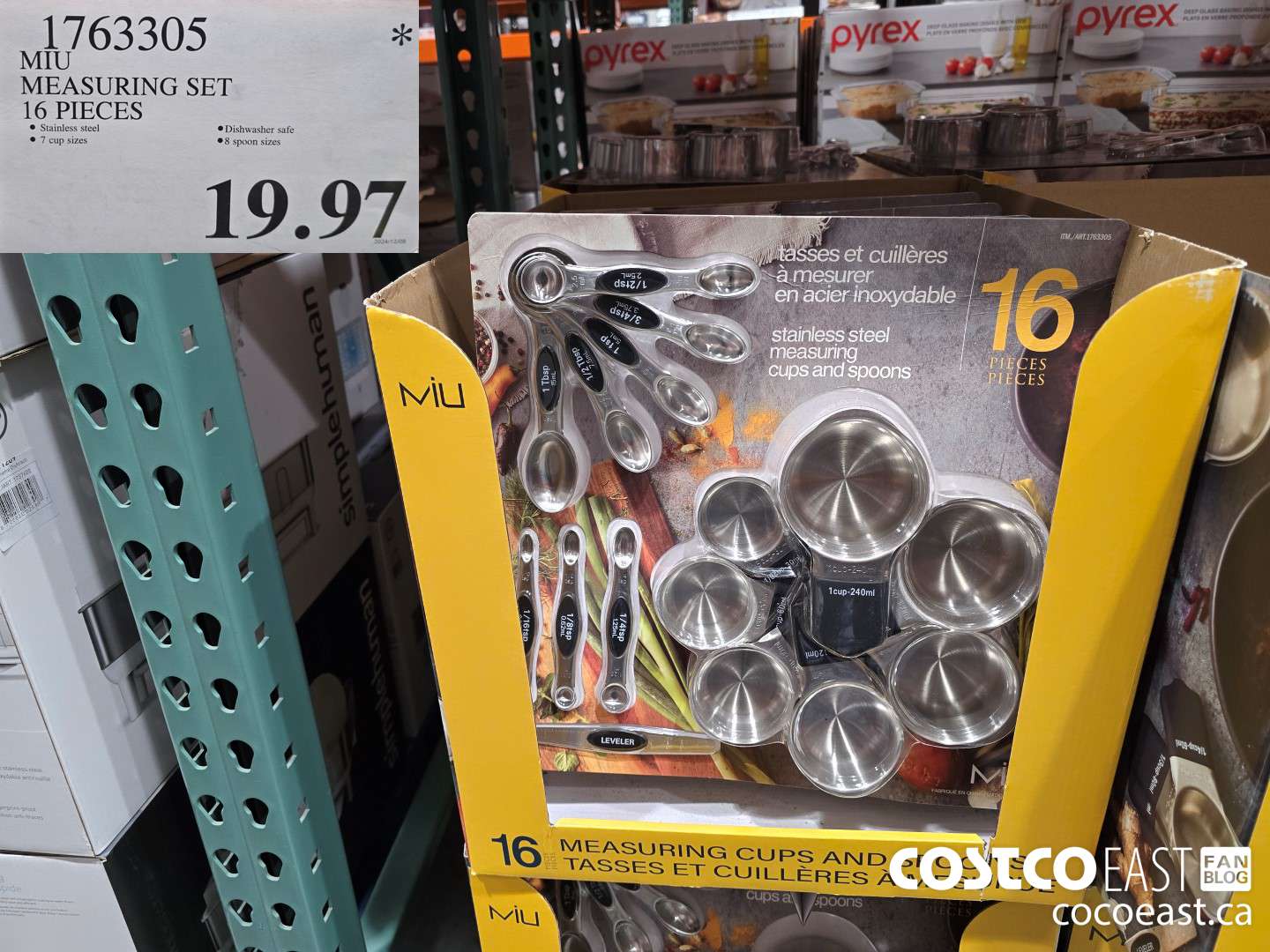 1763305 MIU MEASURING SET 16 PIECES $19.97