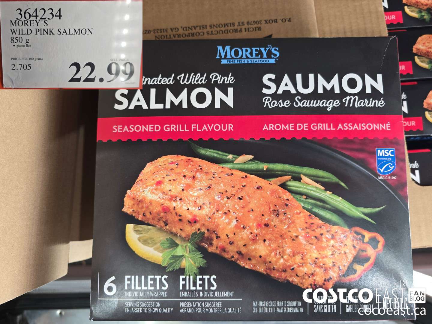364234 MOREY'S WILD PINK SALMON 850 g $22.99