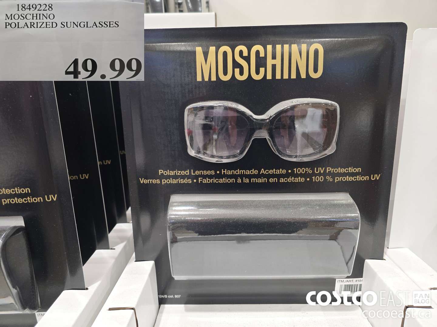 1849228 MOSCHINO POLARIZED SUNGLASSES $49.99