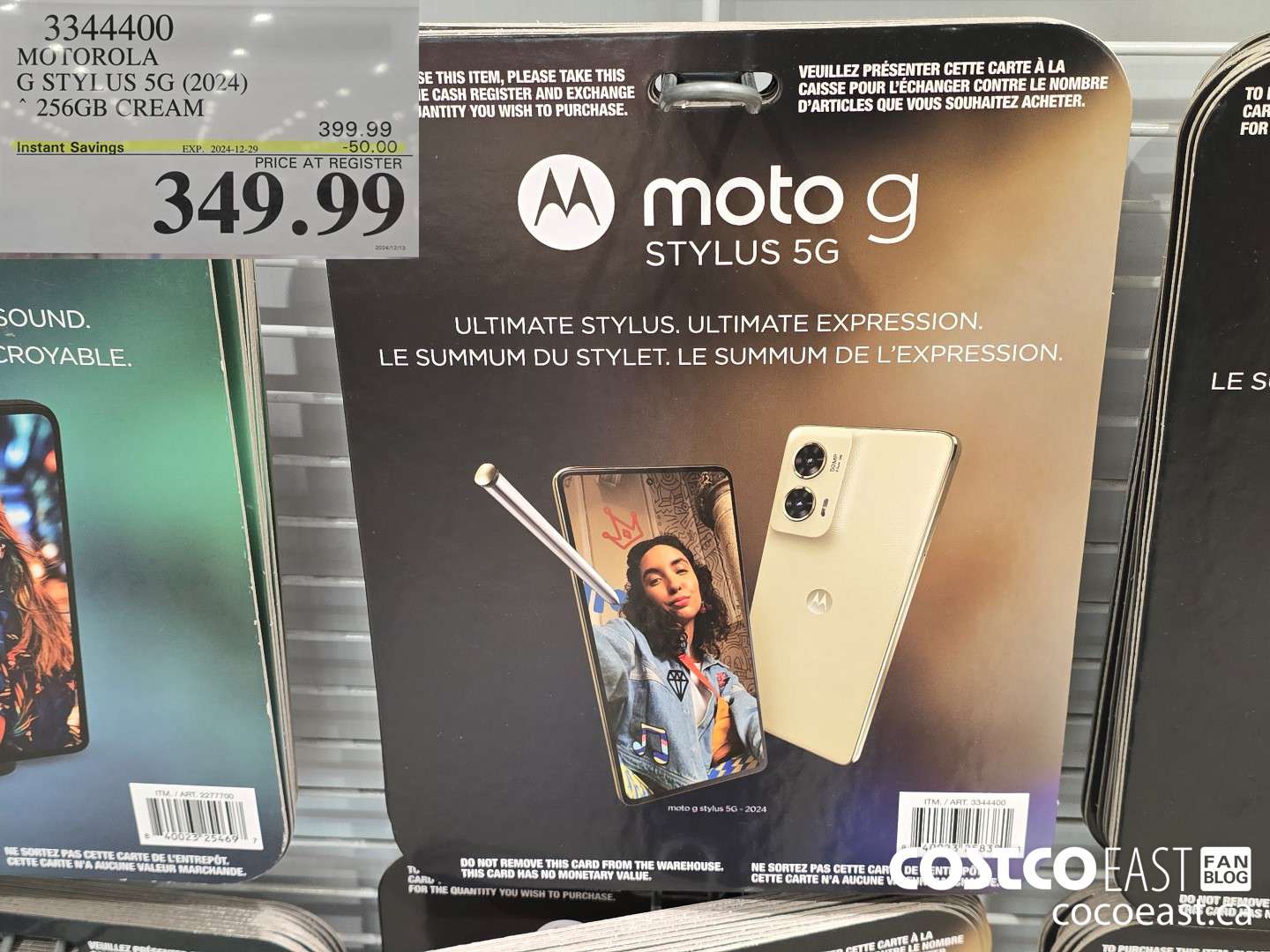 3344400 MO rOROLA G STYI US 5G (2024) * 256GB CREAM ($50.00 INSTANT SAVINGS EXPIRES ON 2024-12-29) $349.99