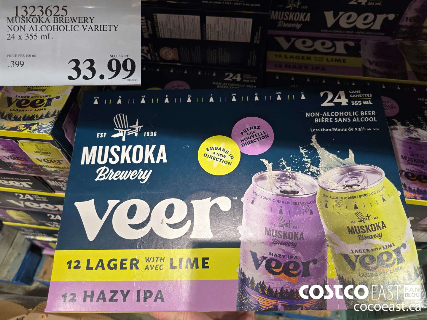 1323625 MUSKOKA BREWERY NON ALCOHOLIC VARIETY 24 x 355 ML $33.99