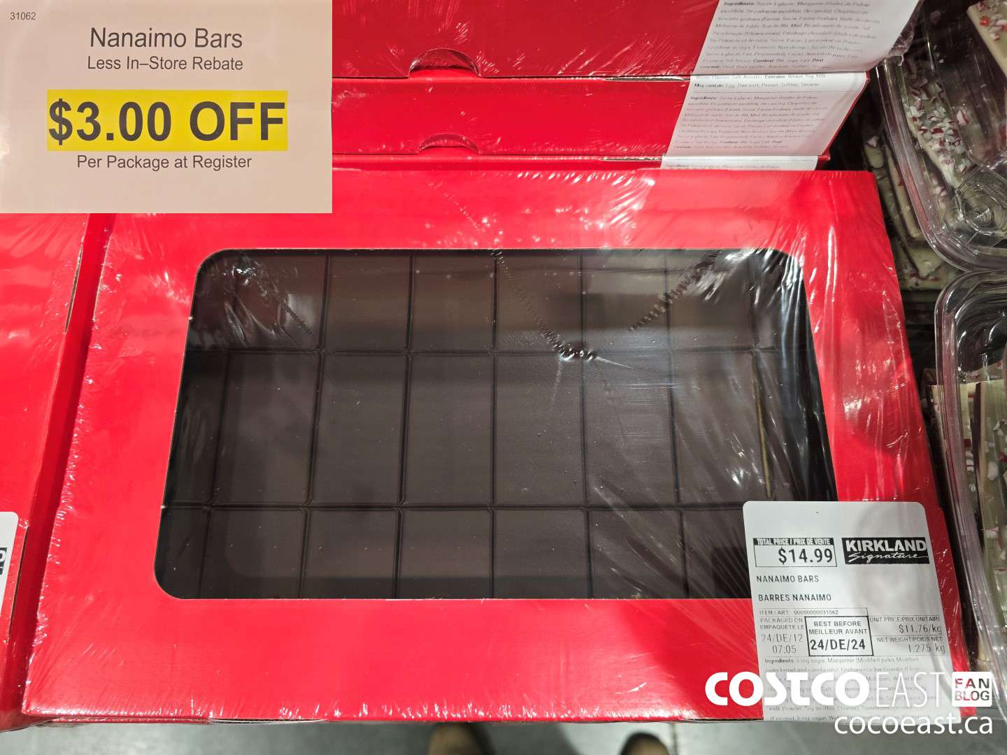 31062 NANAIMO BARS ($3.00 INSTANT SAVINGS)