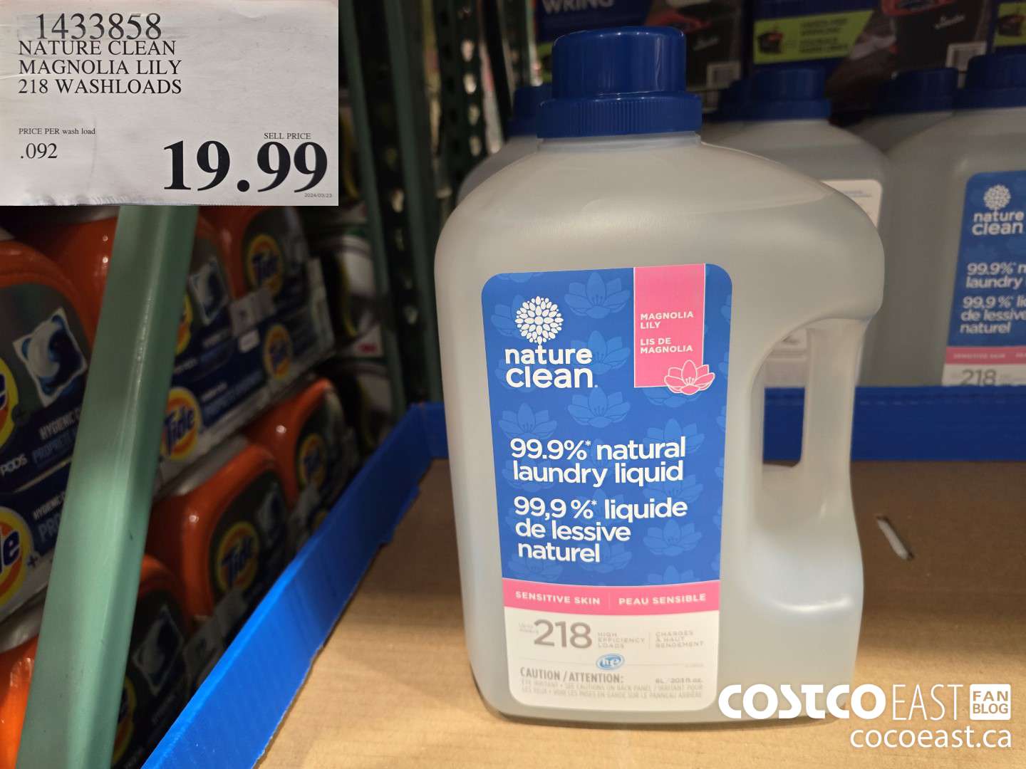 1433858 NATURES CLEAN MAGNOLIA LILY 218 WASHLOADS $19.99