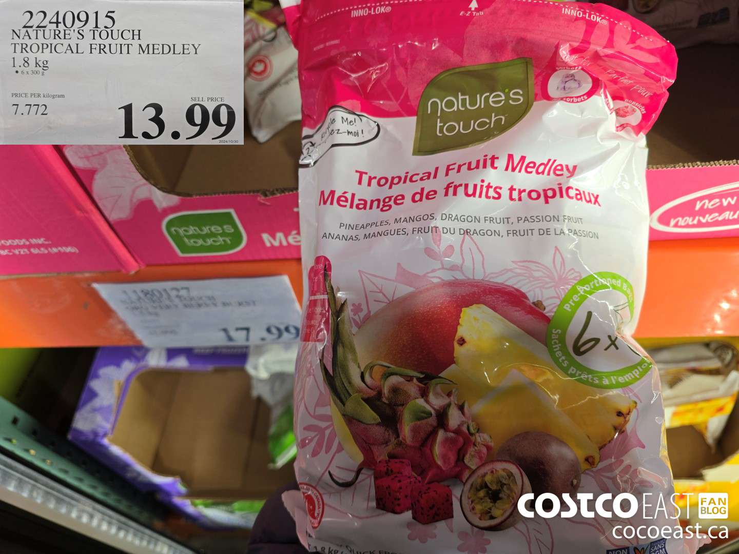 2240915 NATURE'S TOUCH TROPICAL FRUIT MEDLEY 1.8 kg $13.99