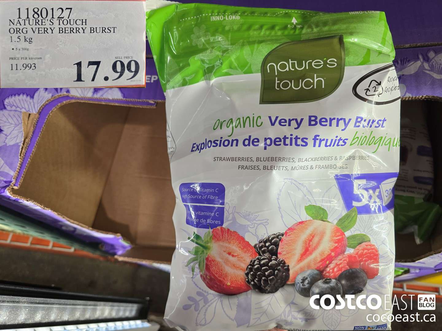 1180127 NATURE'S TOUCH VERY BERRY BURST 1.5 KG $17.99