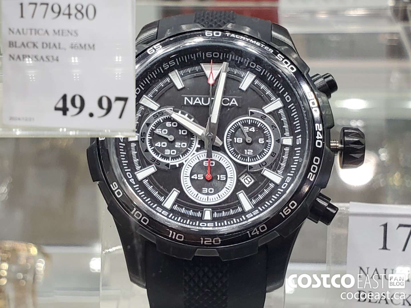 1779480 NAUTICA MENS BLACK DIAL 46MM  $49.97