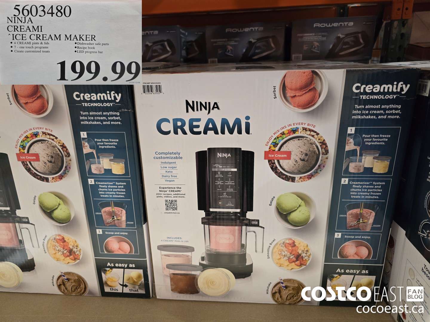 5603480 NINJA CREAMI ICE CREAM MAKER $199.99