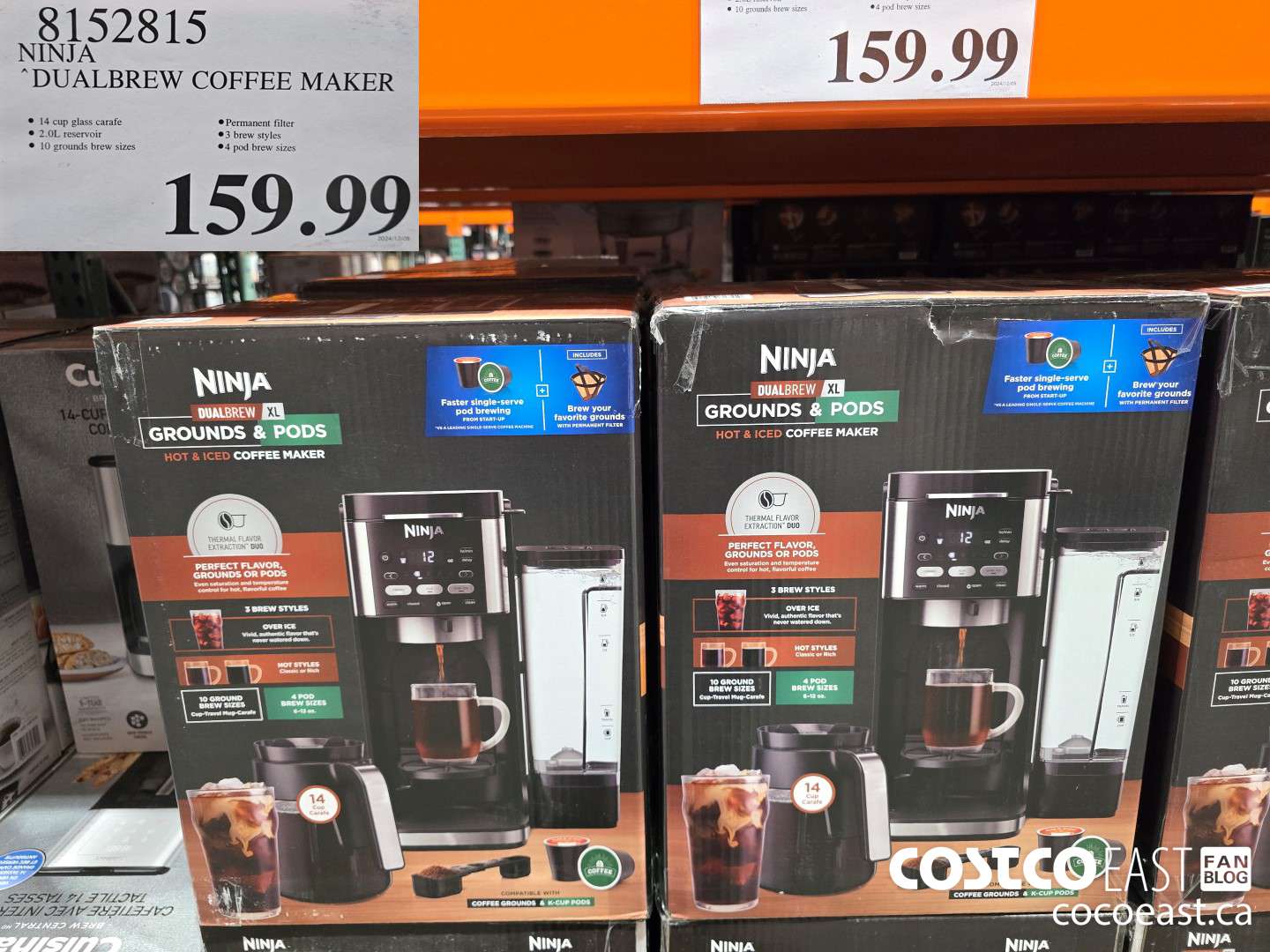 8152815 NINJA DUALBREW COFFEE MAKER $159.99