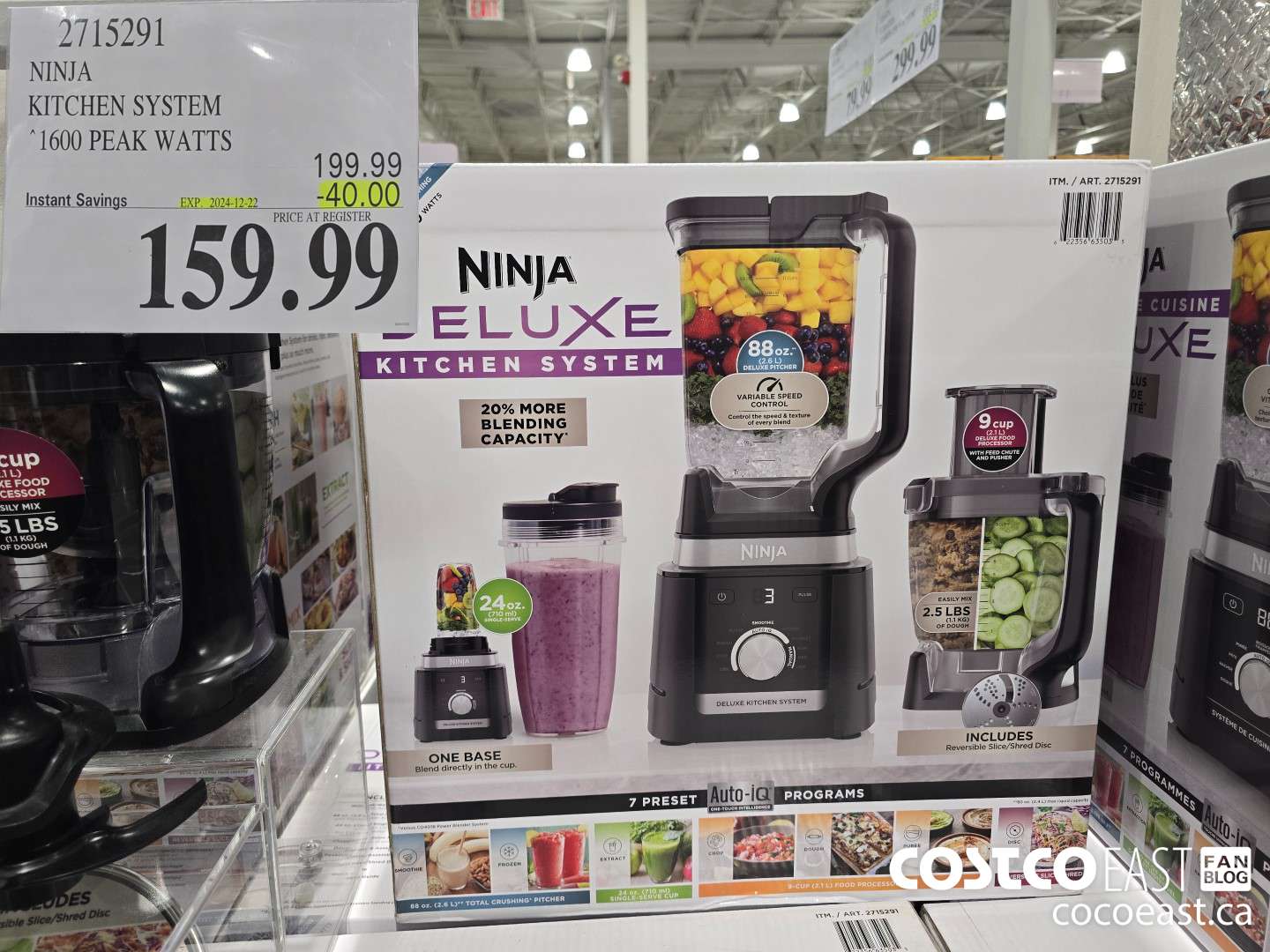2715291 NINJA ~ KITCHEN SYSTEM 1600 PEAK WATTS ($40.00 INSTANT SAVINGS EXPIRES ON 2024-12-22) $159.99