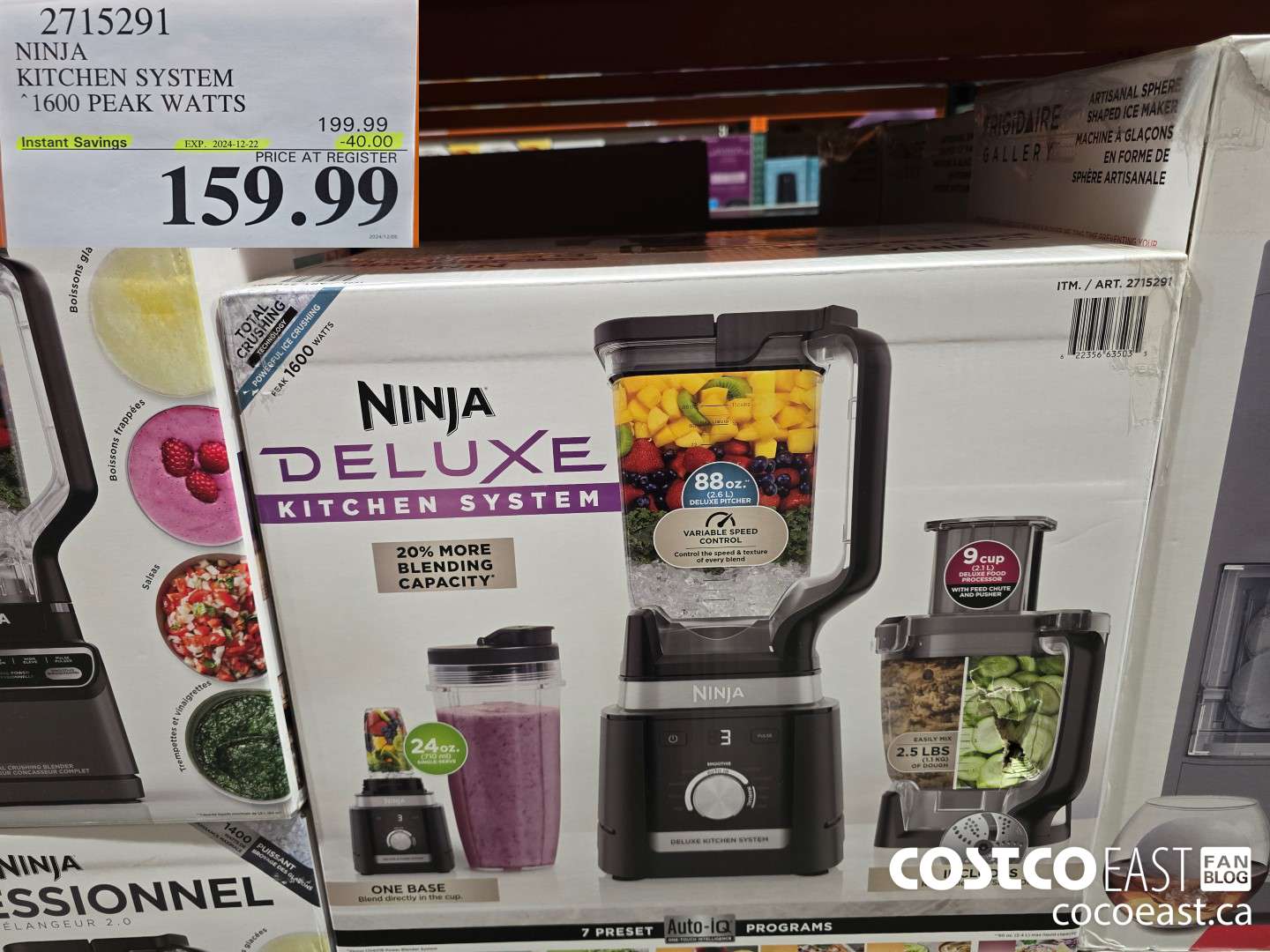 2715291 NINJA ~ KITCHEN SYSTEM 1600 PEAK WATTS ($40.00 INSTANT SAVINGS EXPIRES ON 2024-12-22) $159.99