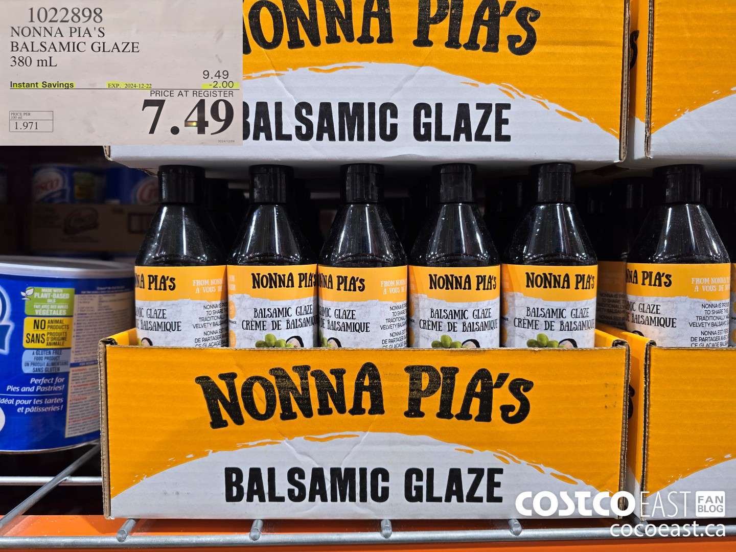 1022898 NONNA PIA'S BALSAMIC GLAZE 380 ML ($2.00 INSTANT SAVINGS EXPIRES ON 2024-12-22) $7.49