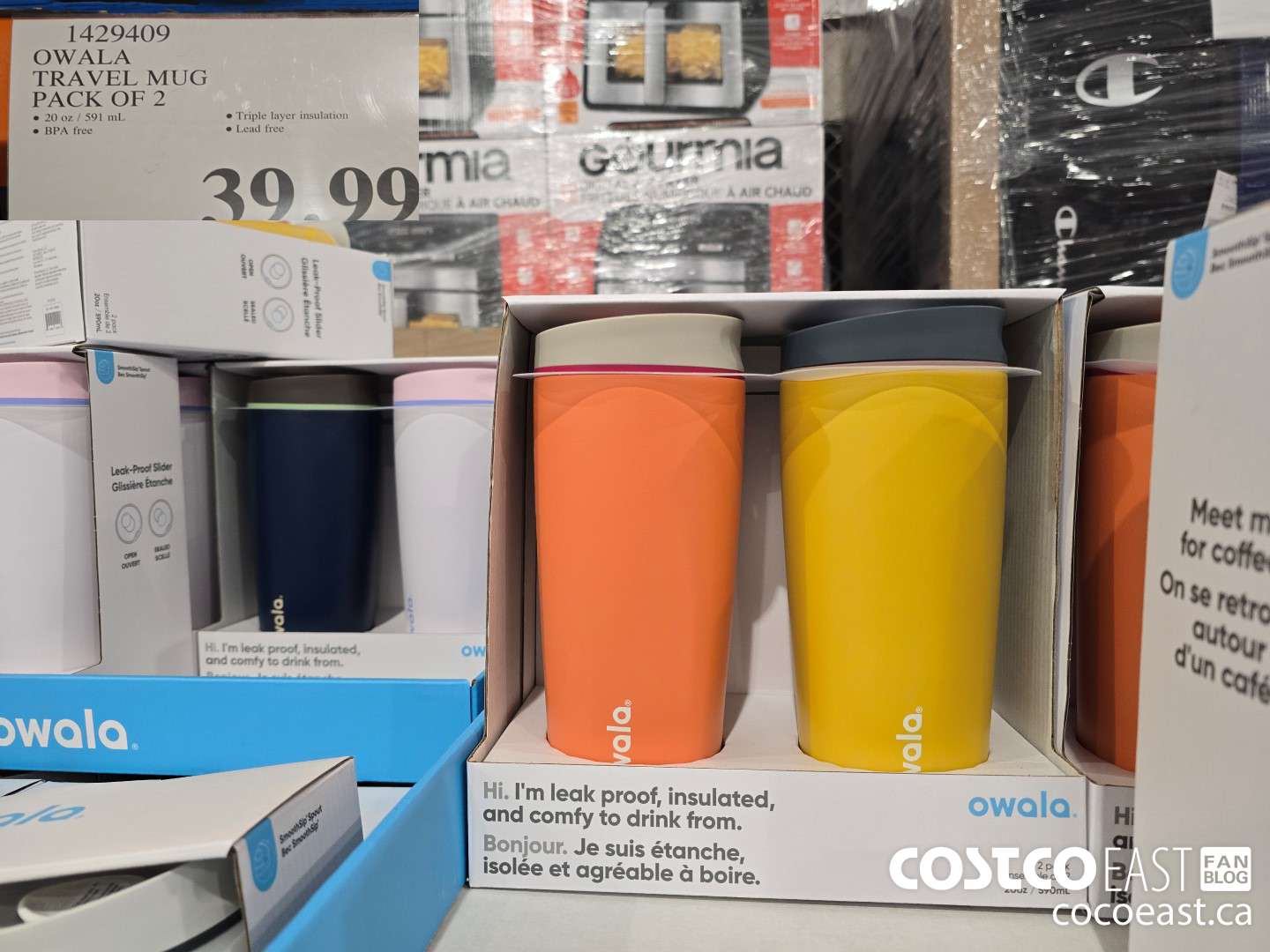1429409 OWALA TRAVEL MUG PACK OF 2 $39.99