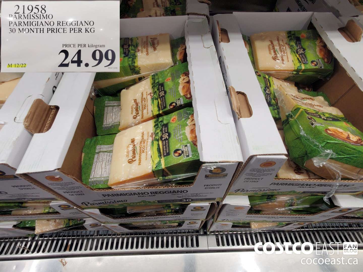 21958 PARMISSIMO PARMIGIANO REGGIANO 30 MONTH PRICE PER KG $24.99