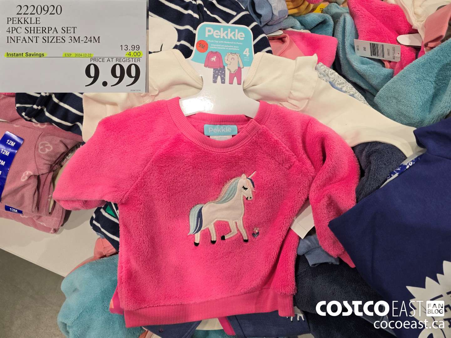 2220920 PEKKLE 4PC SHERPA SET INFANT SIZES 3M-24M ($4.00 INSTANT SAVINGS EXPIRES ON 2023-12-22) $9.99