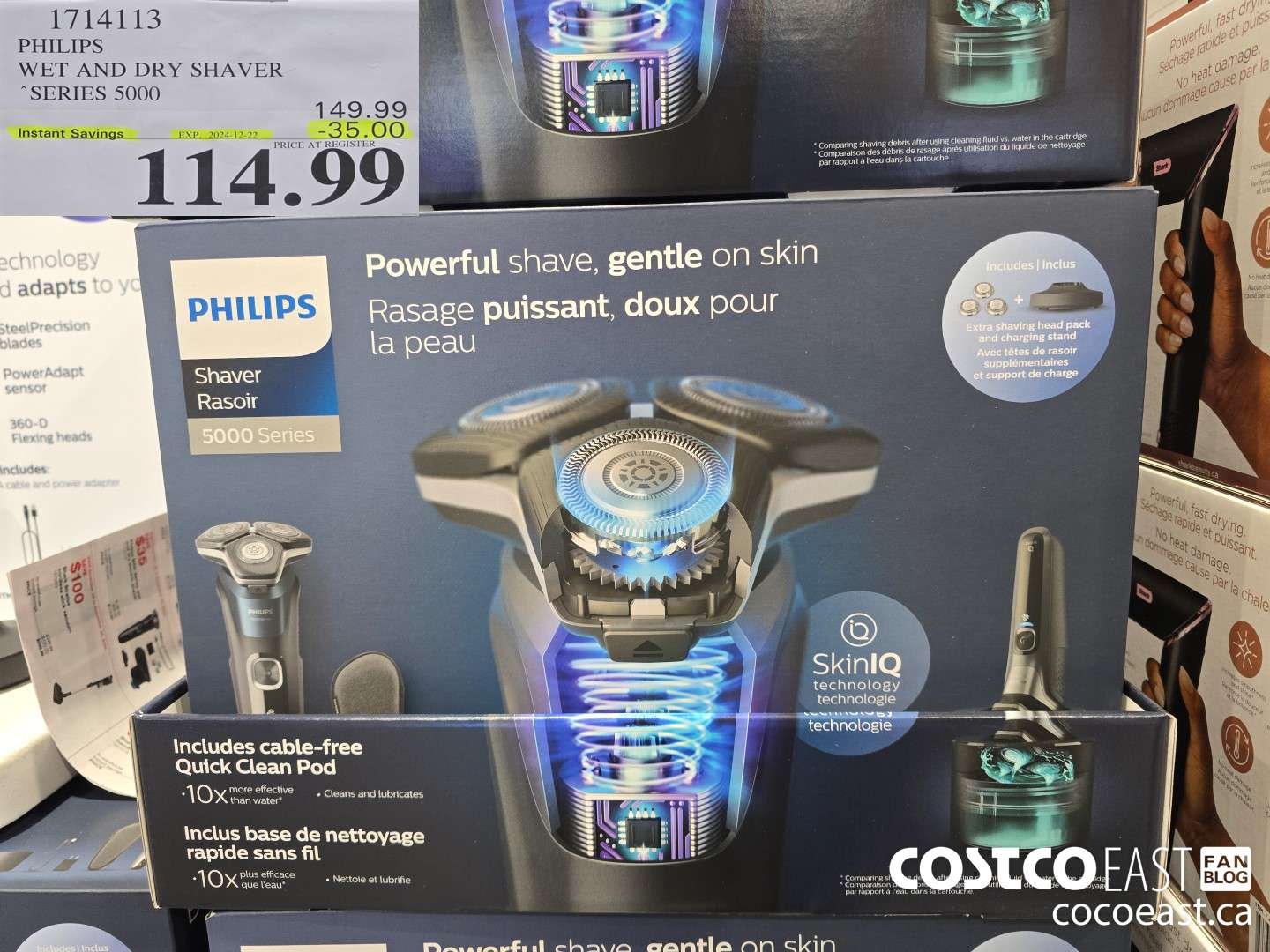 1714113 PHILIPS WET AND DRY SHAVER “SERIES 5000 ($35.00 INSTANT SAVINGS EXPIRES ON 2024-12-22) $114.99