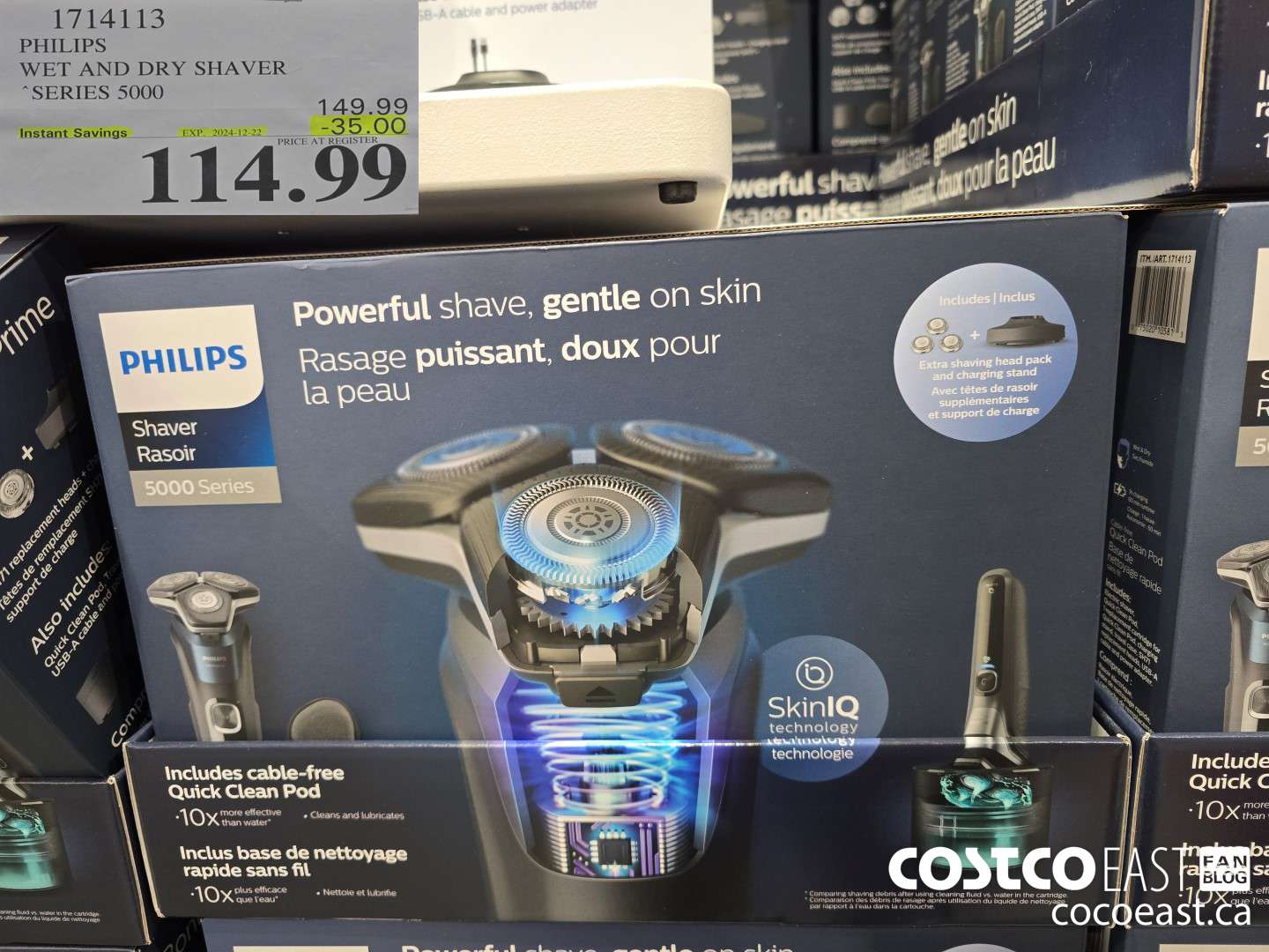 1714113 PHILIPS WET AND DRY SHAVER “SERIES 5000 ($35.00 INSTANT SAVINGS EXPIRES ON 2024-12-22) $114.99
