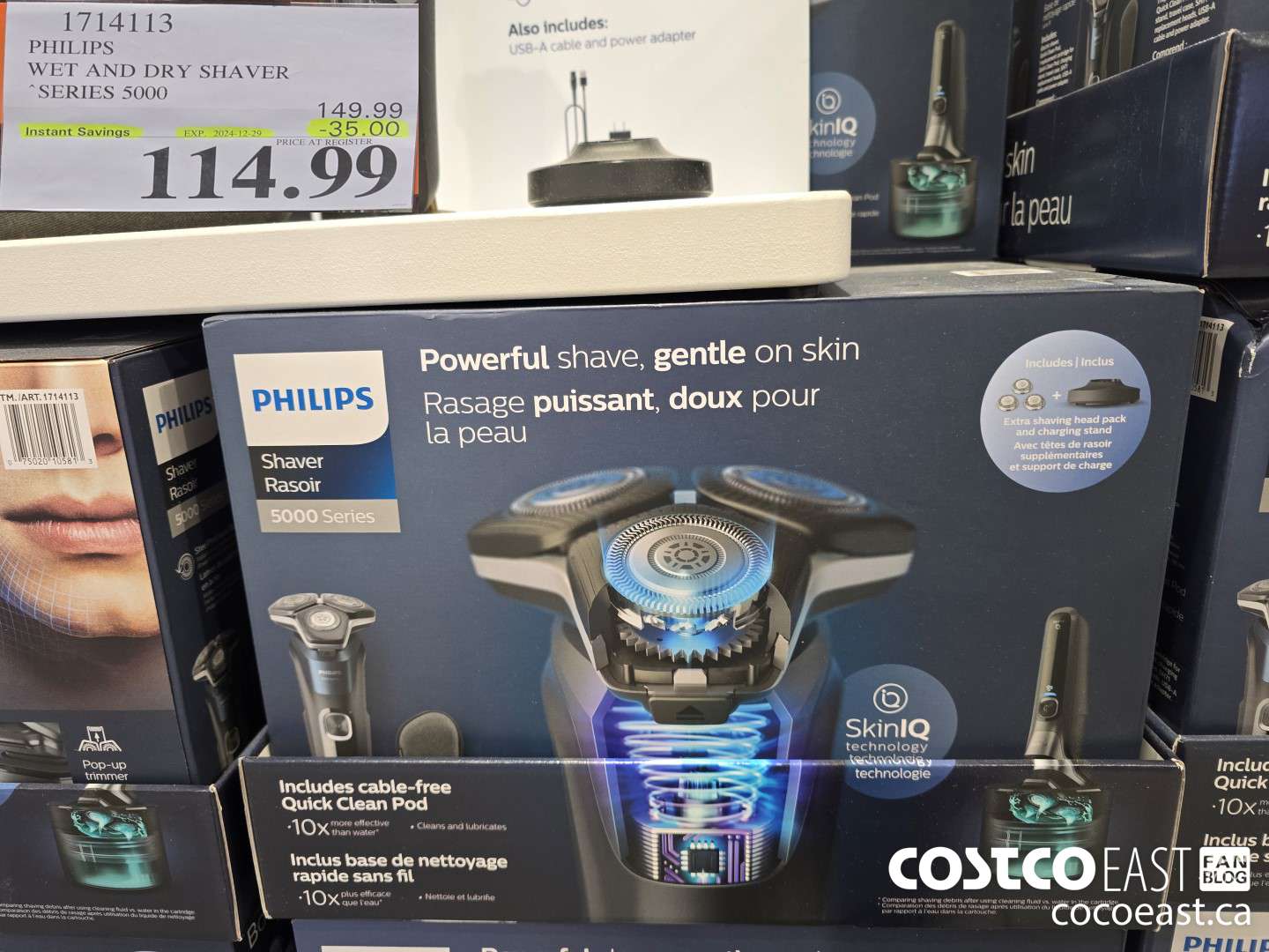 1714113 PHILIPS WET AND DRY SHAVER “SERIES 5000 ($35.00 INSTANT SAVINGS EXPIRES ON 2024-12-29) $114.99
