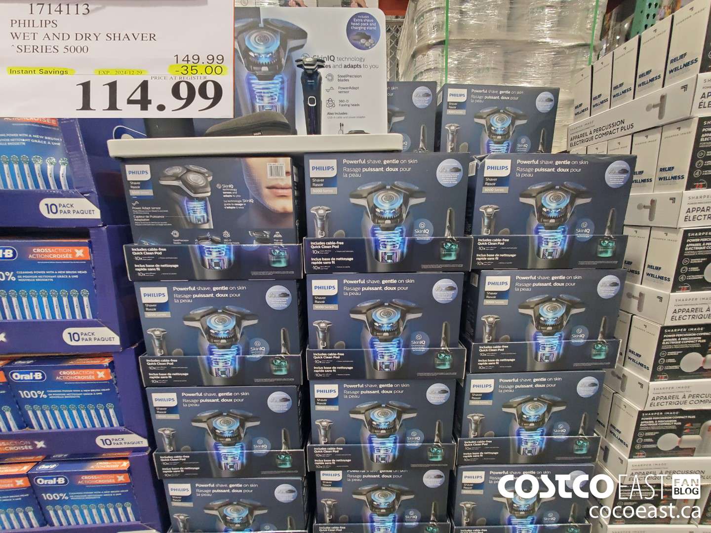 1714113 PHILIPS WET AND DRY SHAVER SERIES 5000 ($35.00 INSTANT SAVINGS EXPIRES ON 2024-12-29) $114.99