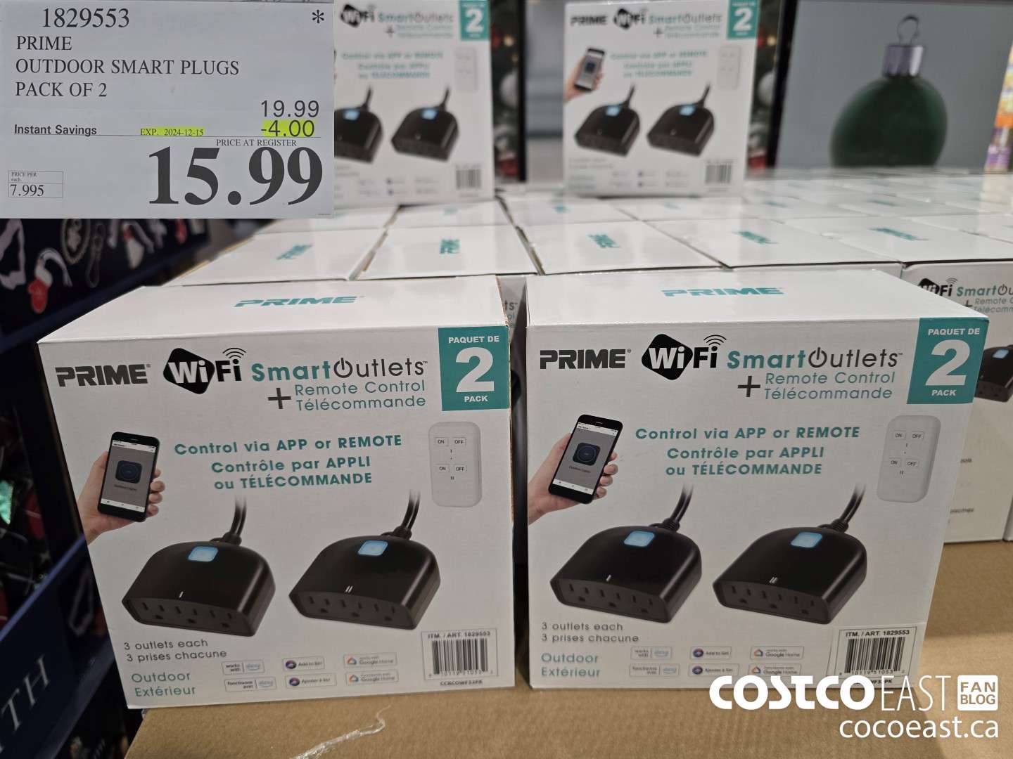 1829553 PRIME OUTDOOR SMART PLUGS PACK OF 2 ($4.00 INSTANT SAVINGS EXPIRES ON 2024-12-15) $15.99