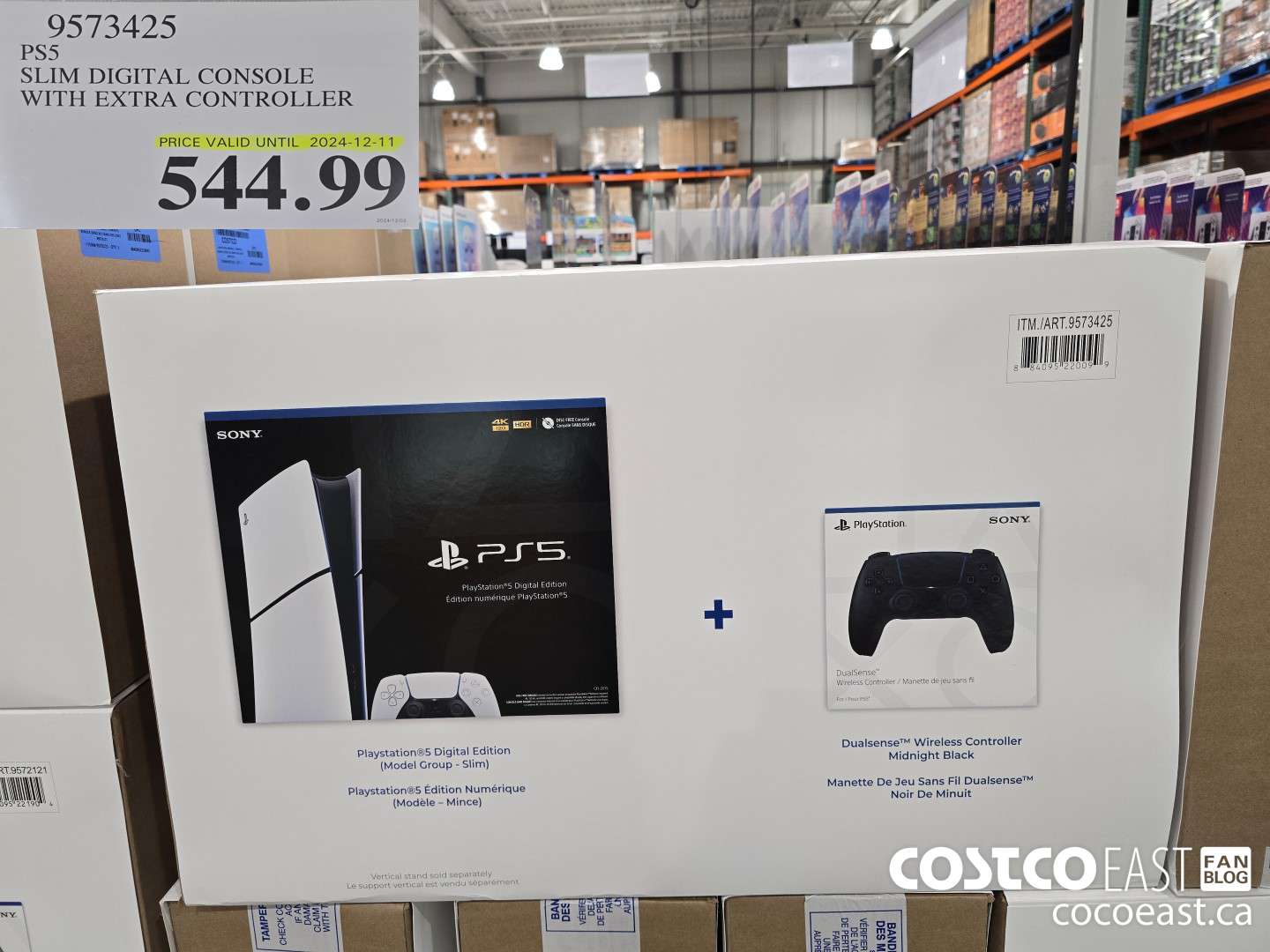 9573425 PS5 SLIM DIGITAL CONSOLE WITH EXTRA CONTROLLER $544.99